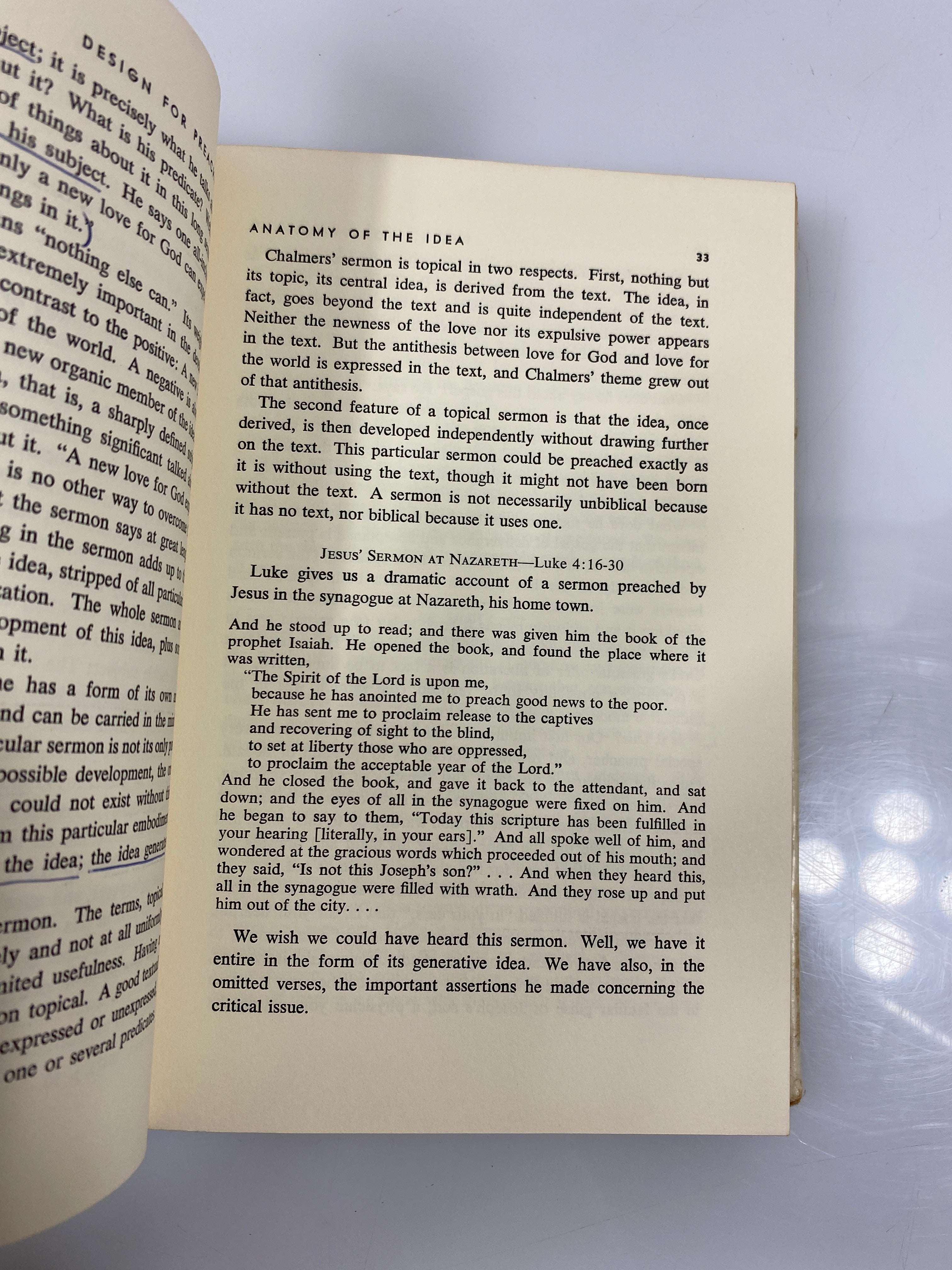 Design For Preacing by Davis 1958 4th Print HCDJ