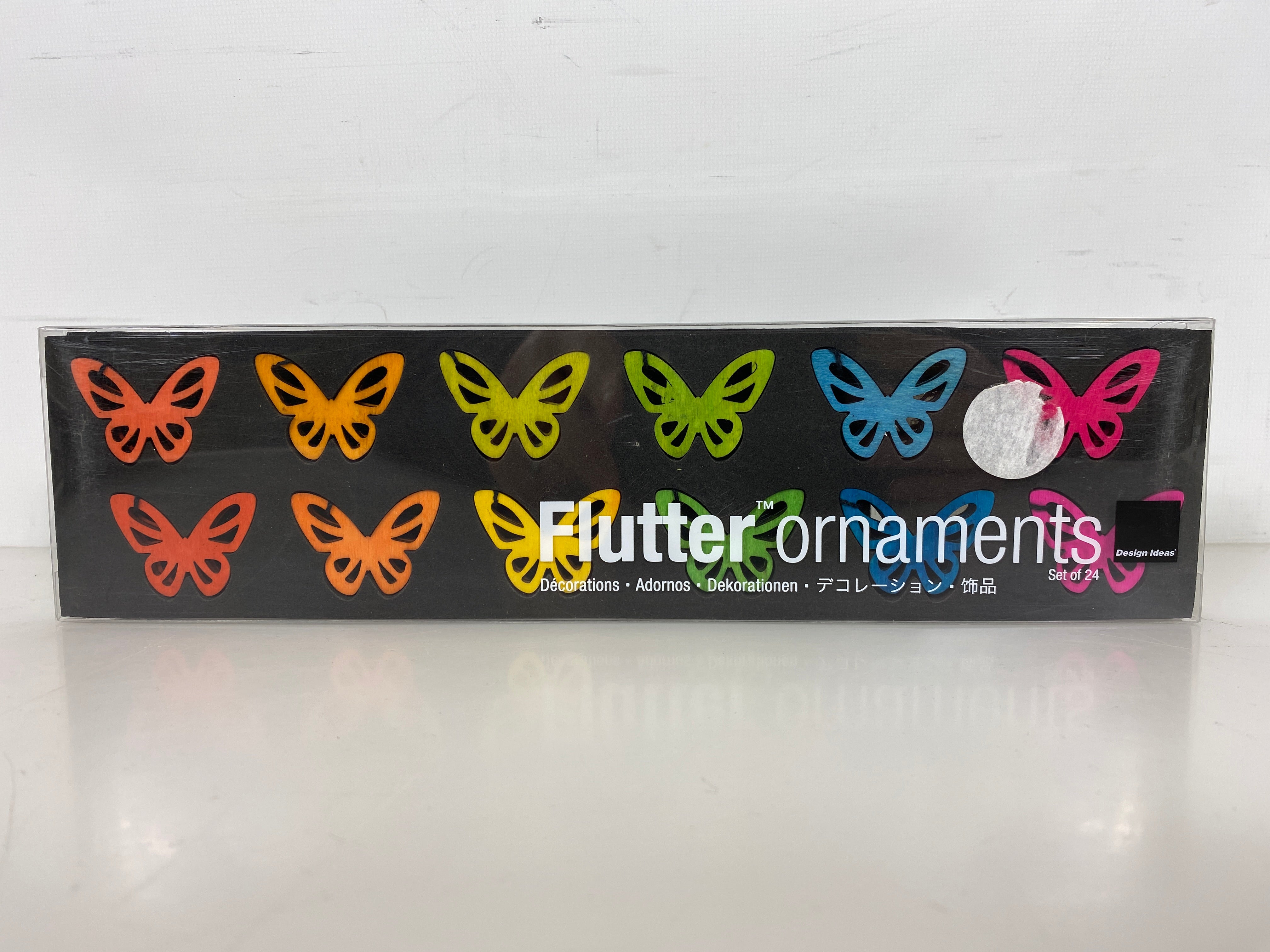 Design Ideas Wooden Butterfly Ornaments Set of 24