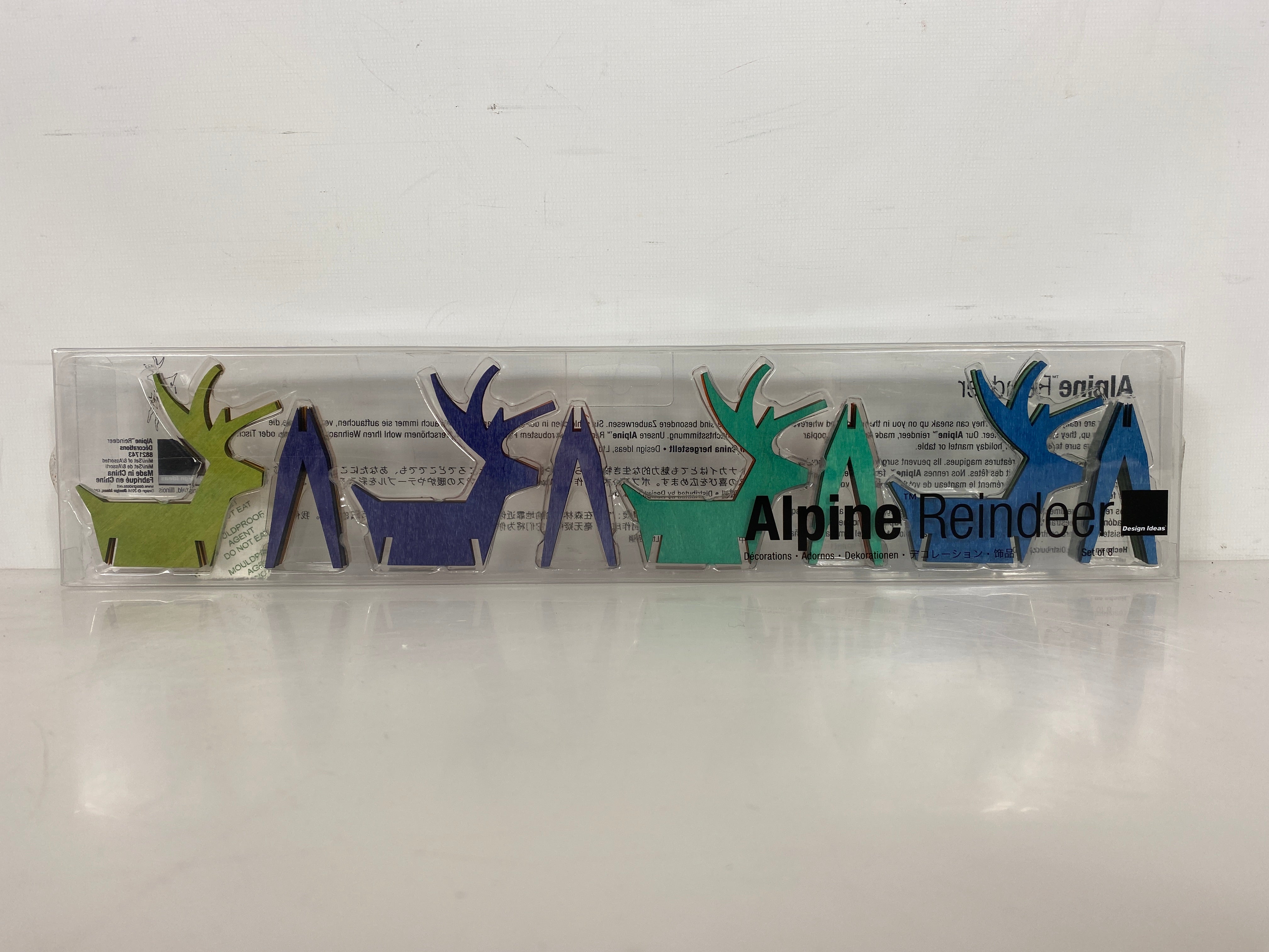 Design Ideas Wooden Reindeer Set of 8 Style #2
