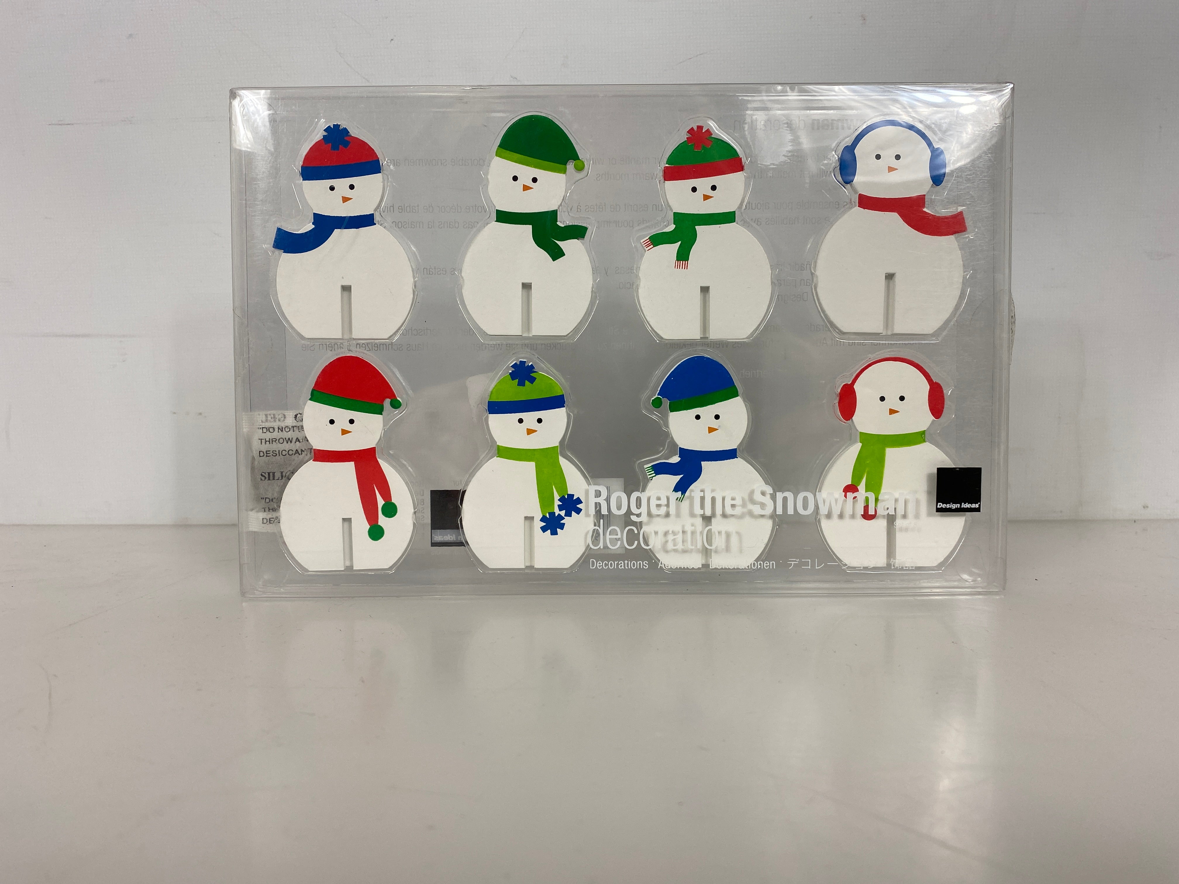 Design Ideas Wooden Snowmen Set of 8