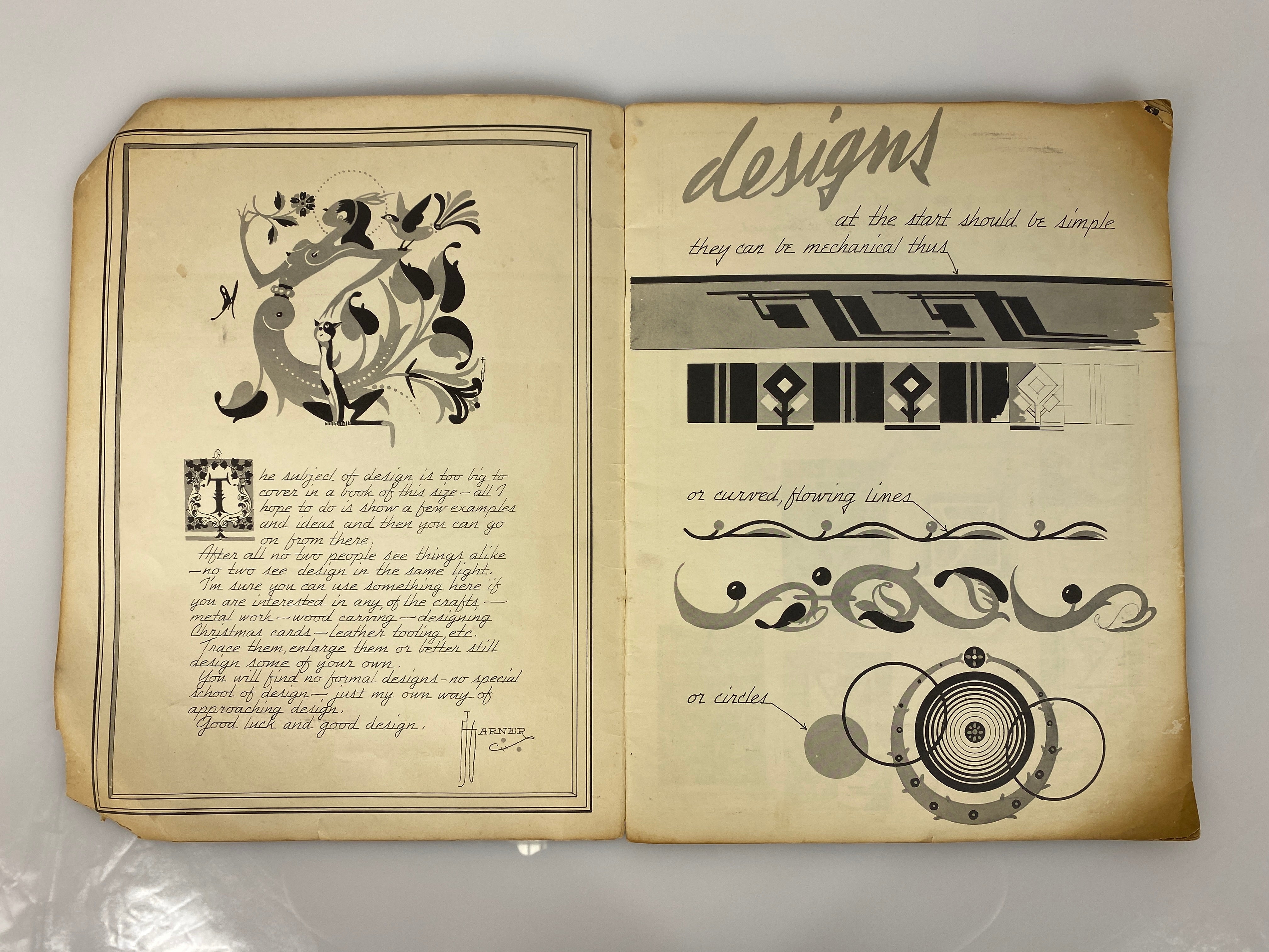 Designs by Frederick Garner Vintage Art Magazine