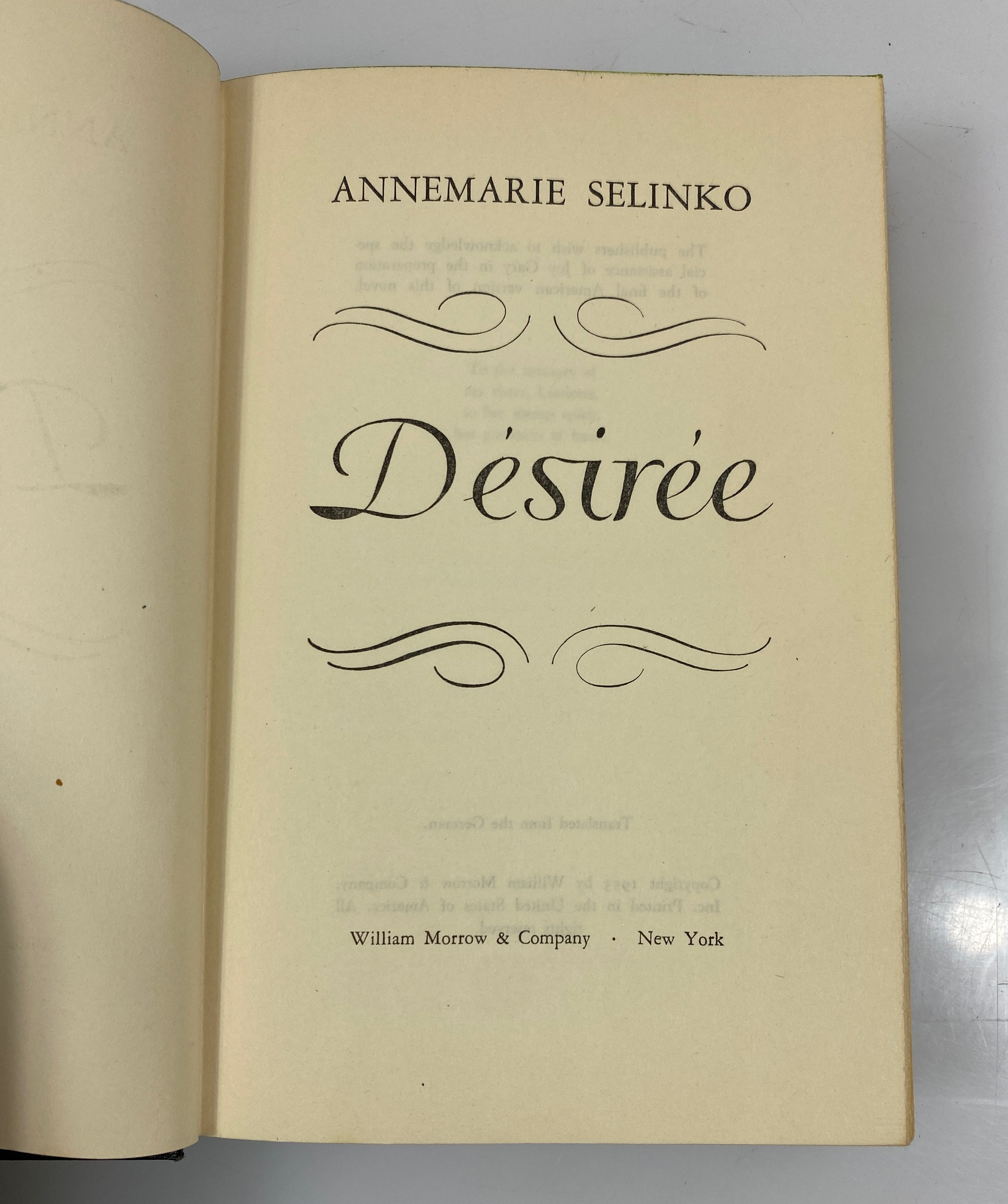 Desiree by Annemarie Selinko 1953 HCDJ BCE