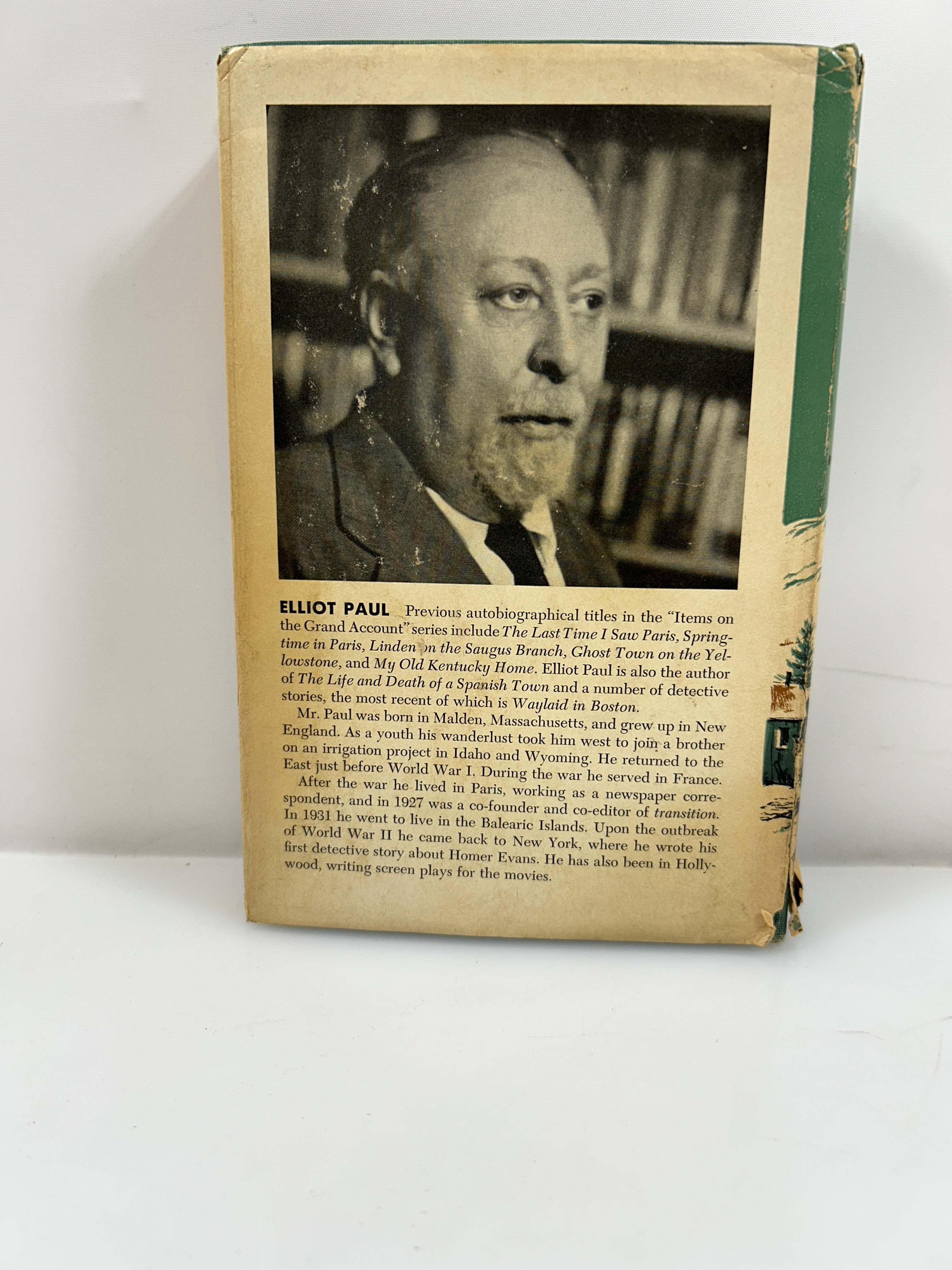 Desperate Scenery by Elliot Paul 1954 Second Printing HC DJ