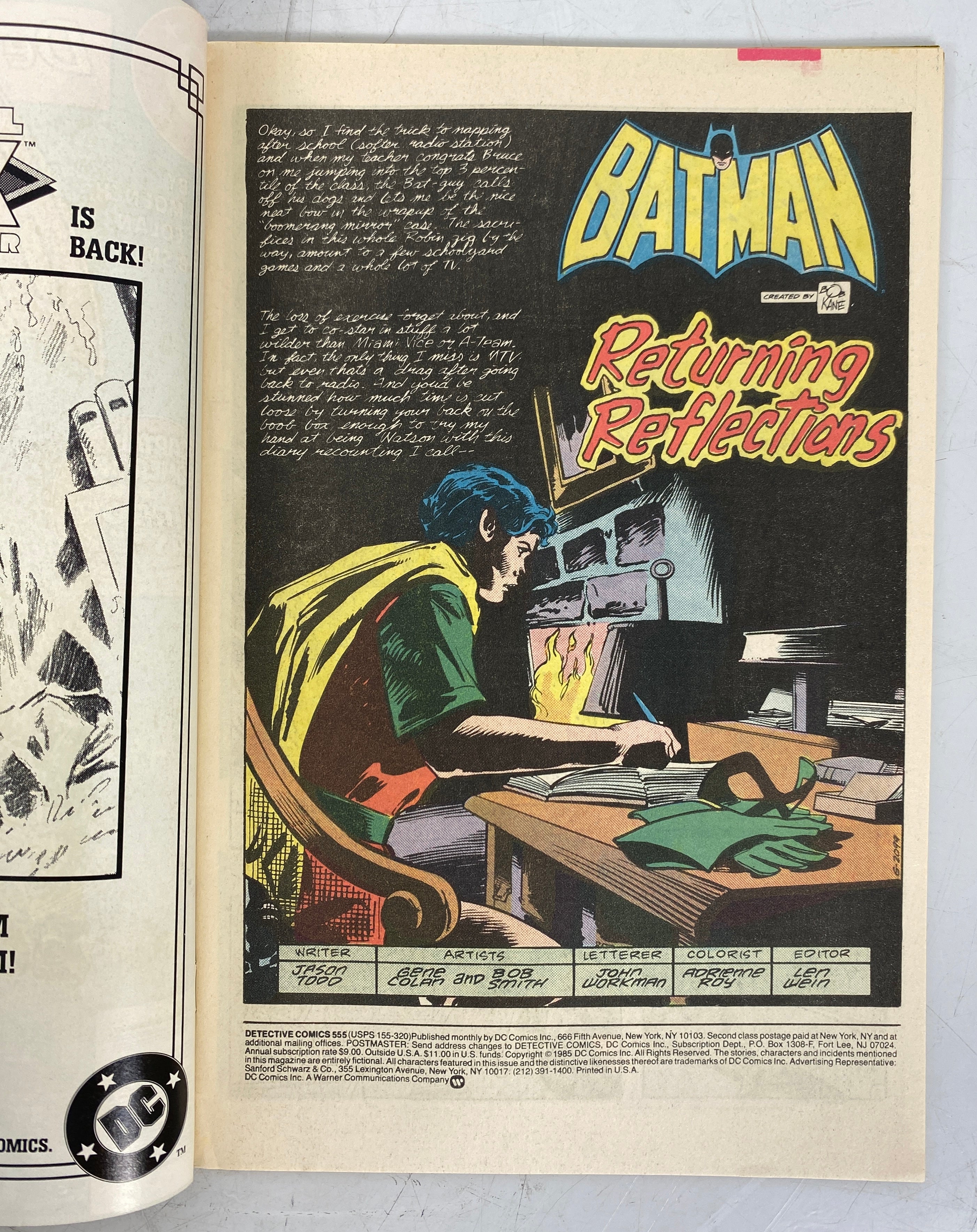 アメコミ Detective Comics 545 1984 Detective Comics Vol 1 545 | DC Database | Fandom