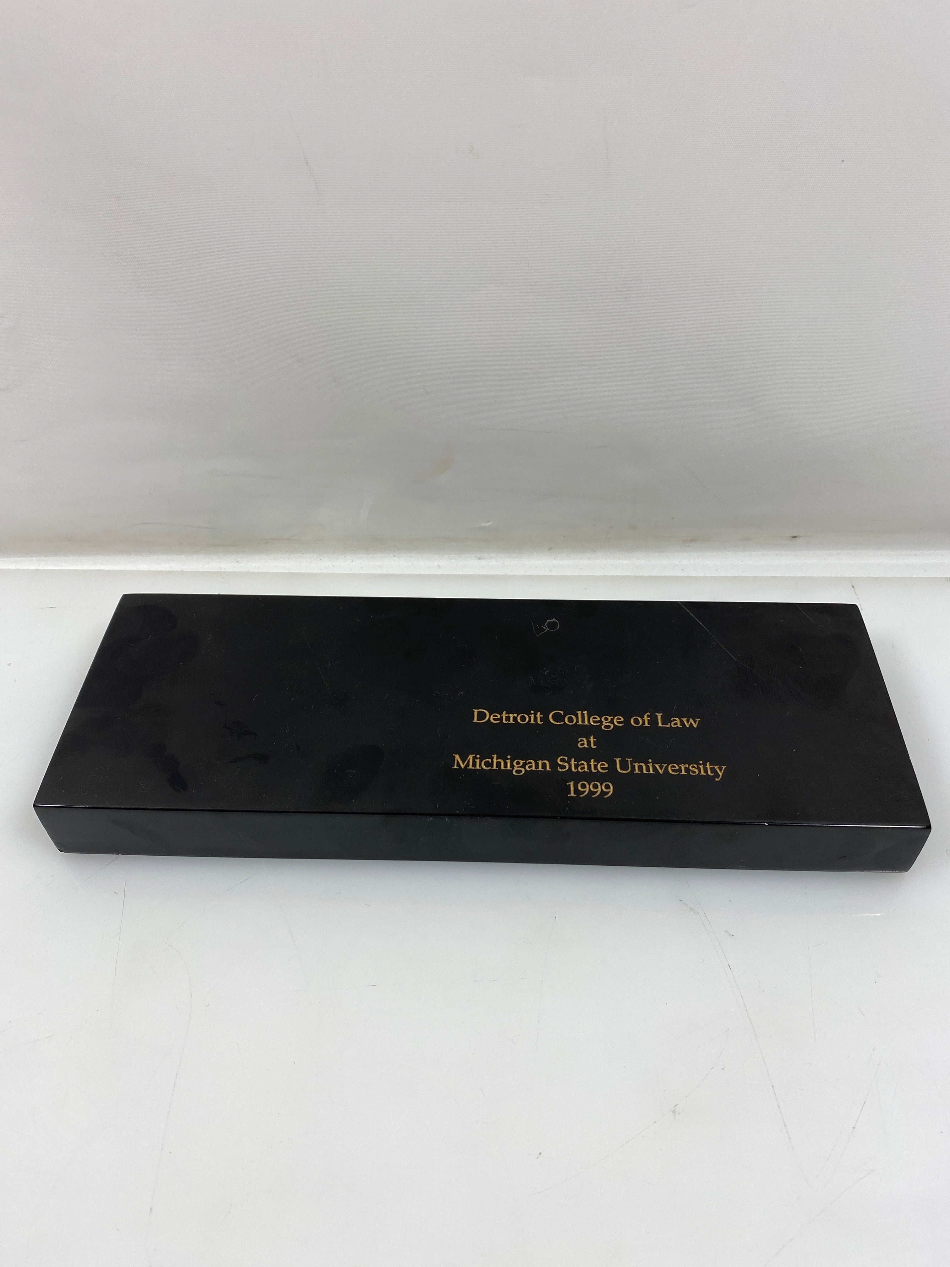 Detroit College of Law at Michigan State University 1999 Plaque