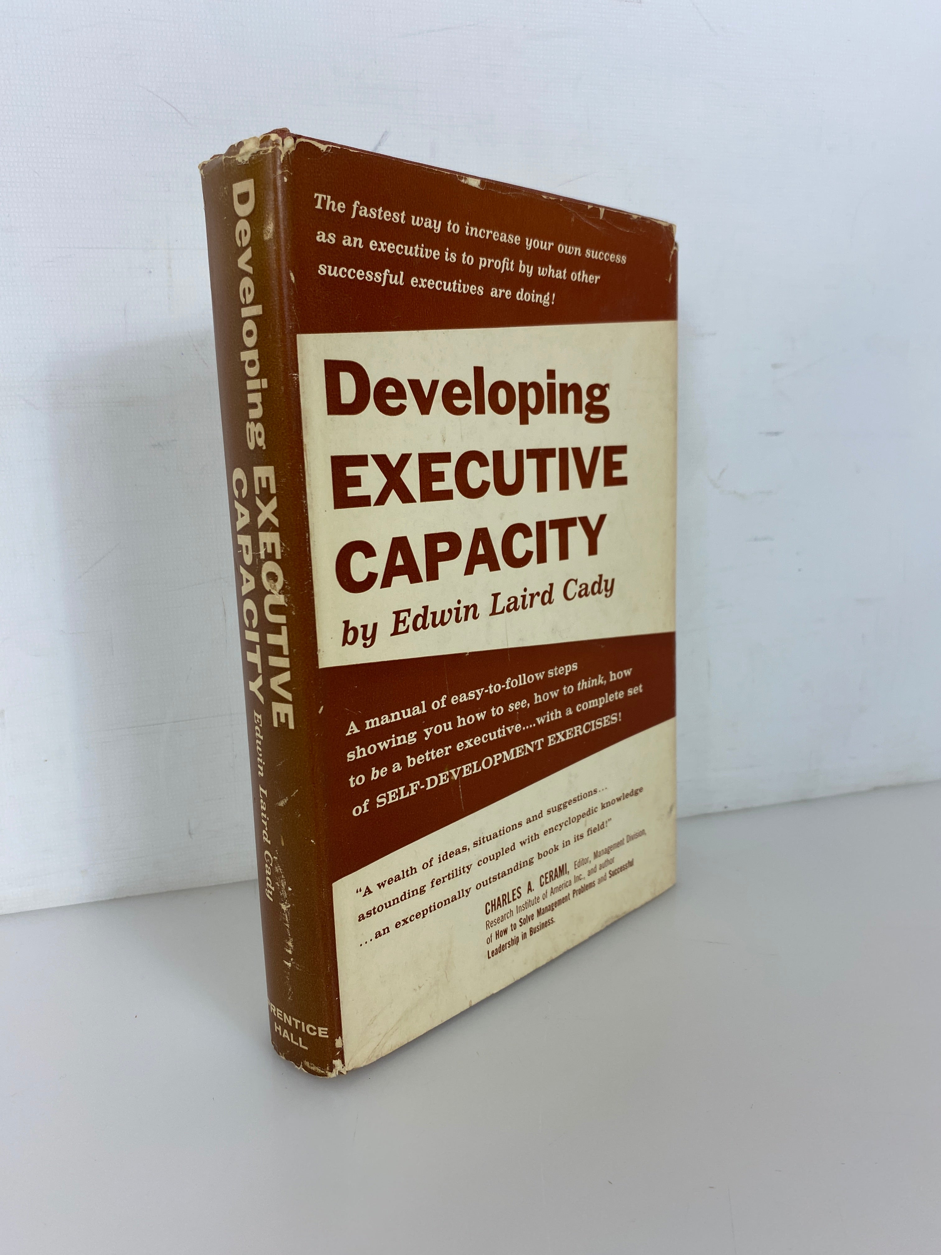 Developing Executive Capacity by Edwin Laird Cady 1959 2nd Print HCDJ