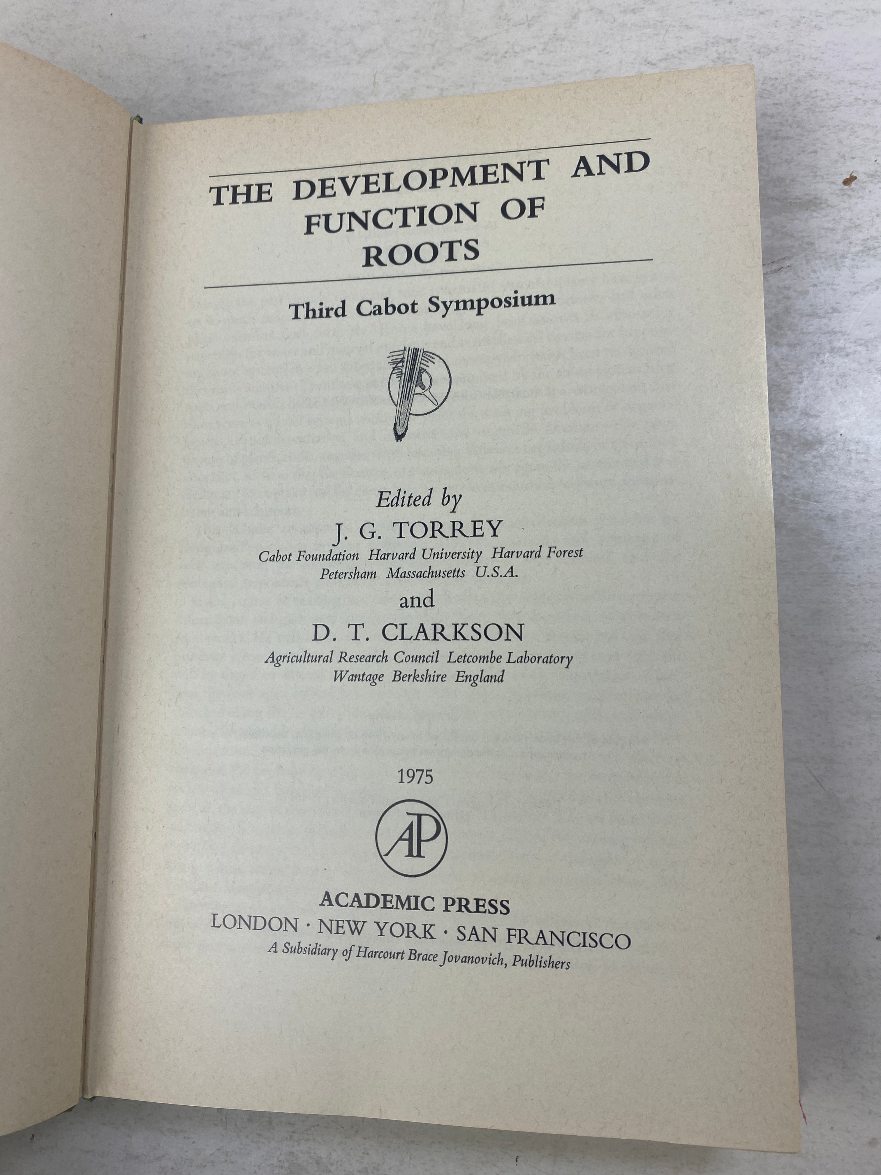 Development and Function of Roots James Beard Collection HCDJ 1975