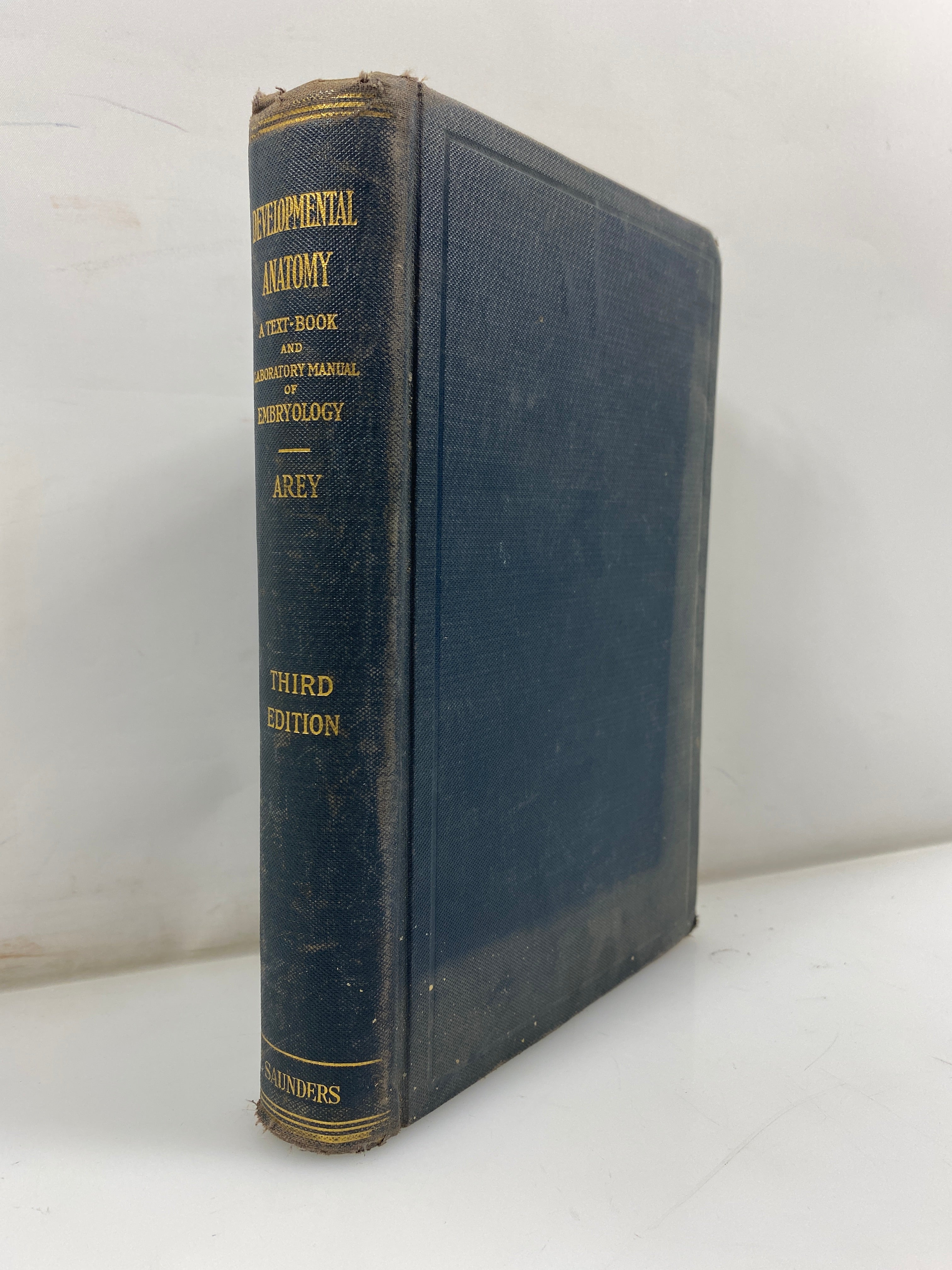 Developmental Anatomy by Arey 3rd Ed. 1938 HC