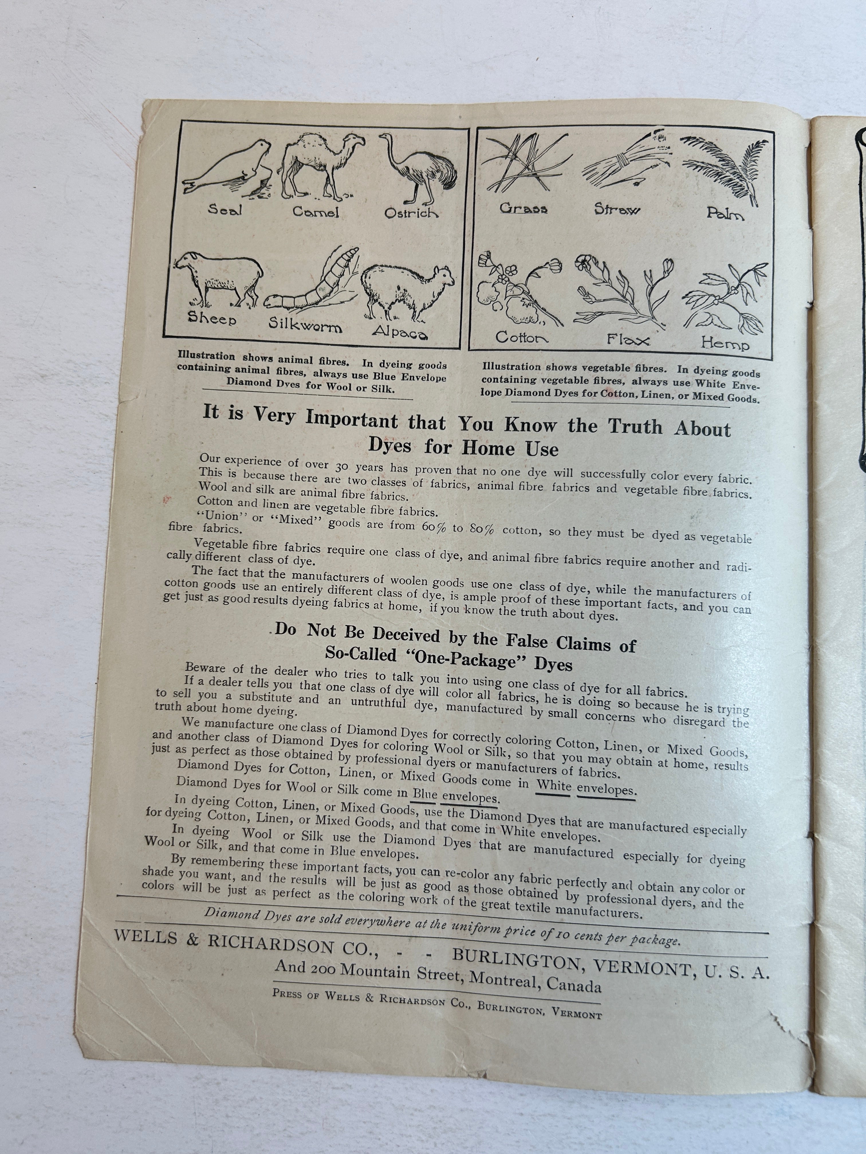 Diamond Dye Annual Direction Book 1914-1915
