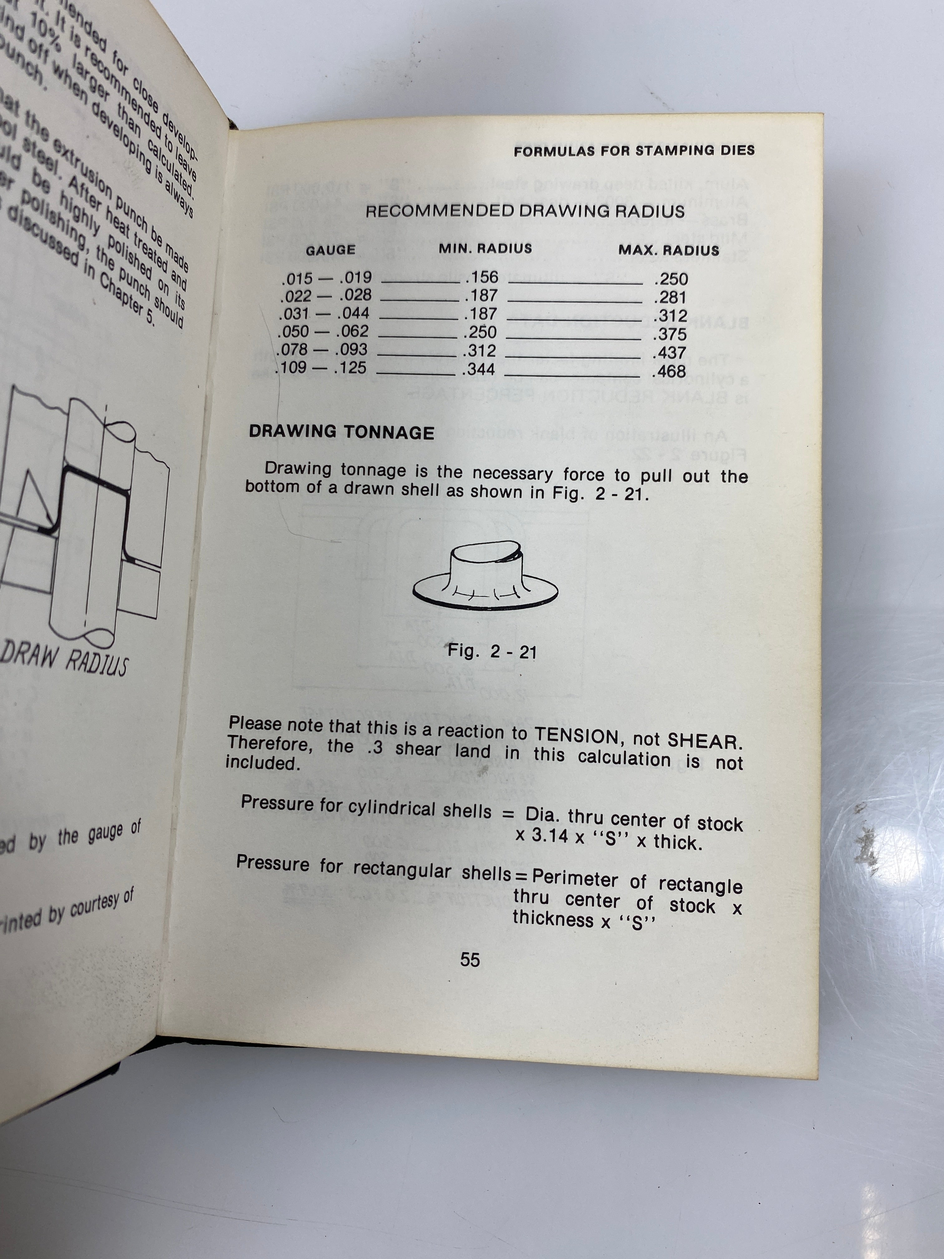 Die Makers Handbook by Arnold 1st Ed. 1980 HC