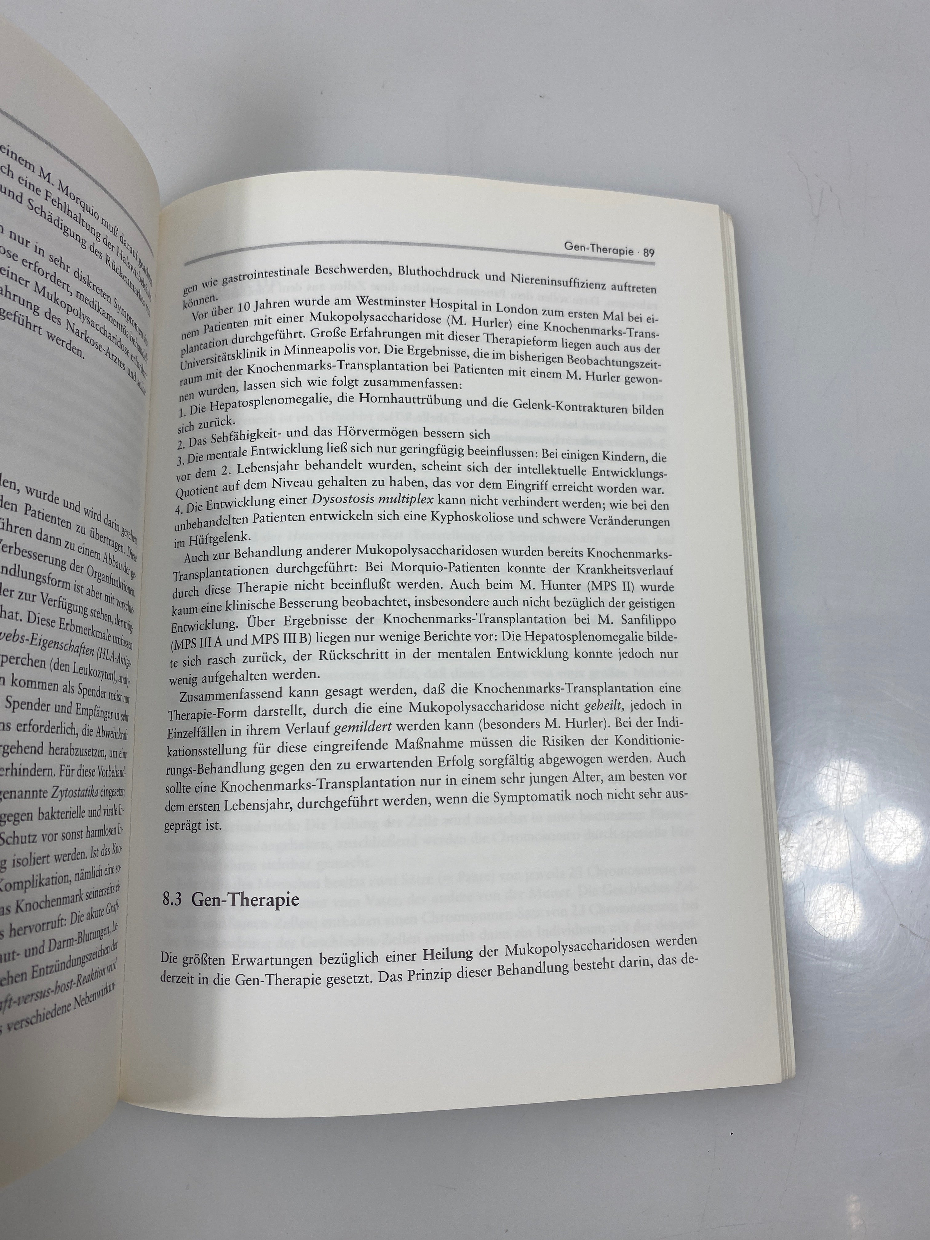 Die Mukopolysaccharidosen by Beck/Fang-Kircher 1993 SC