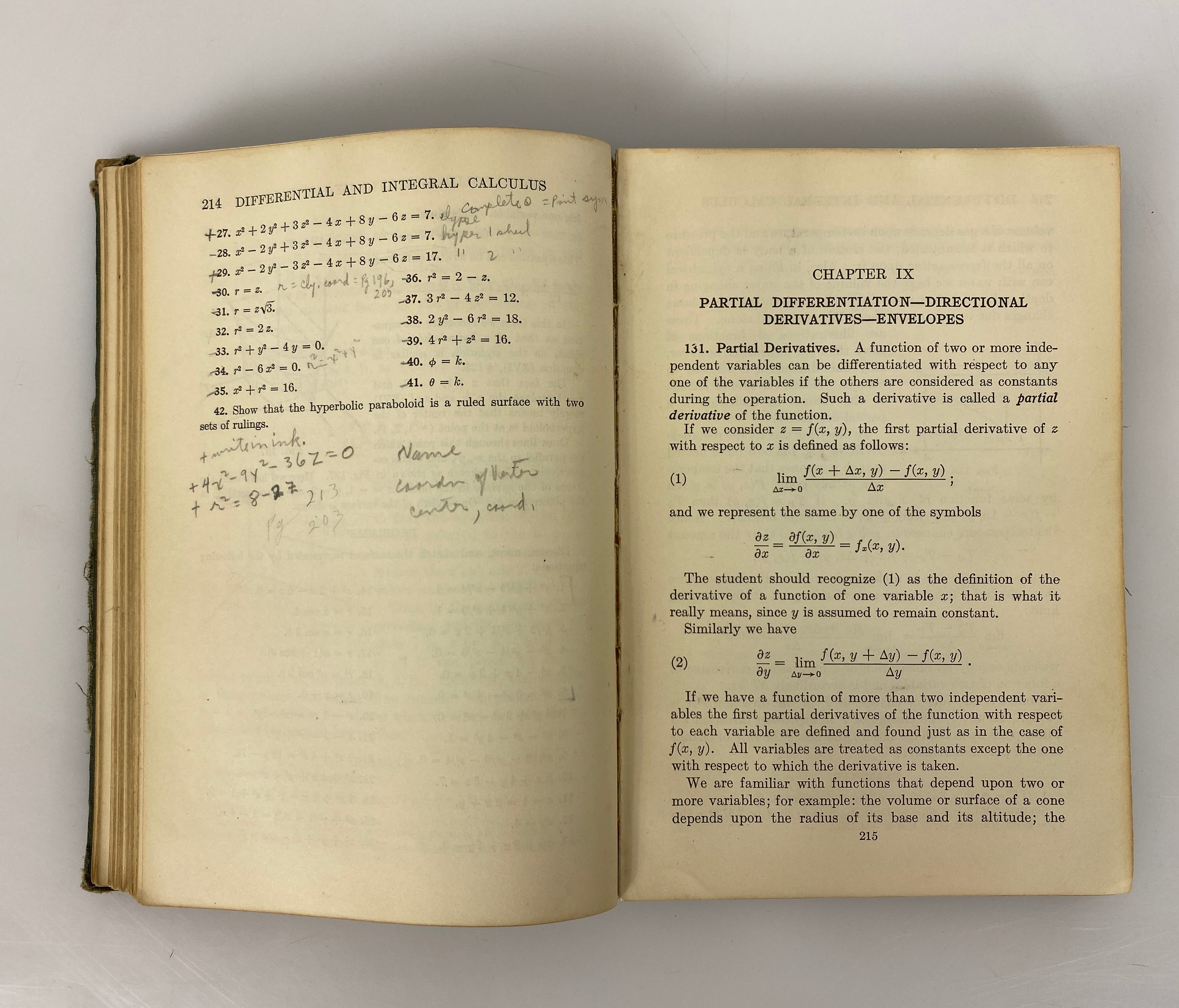 Differential and Integral Calculus by Neelley/Tracey 1932 First Edition HC