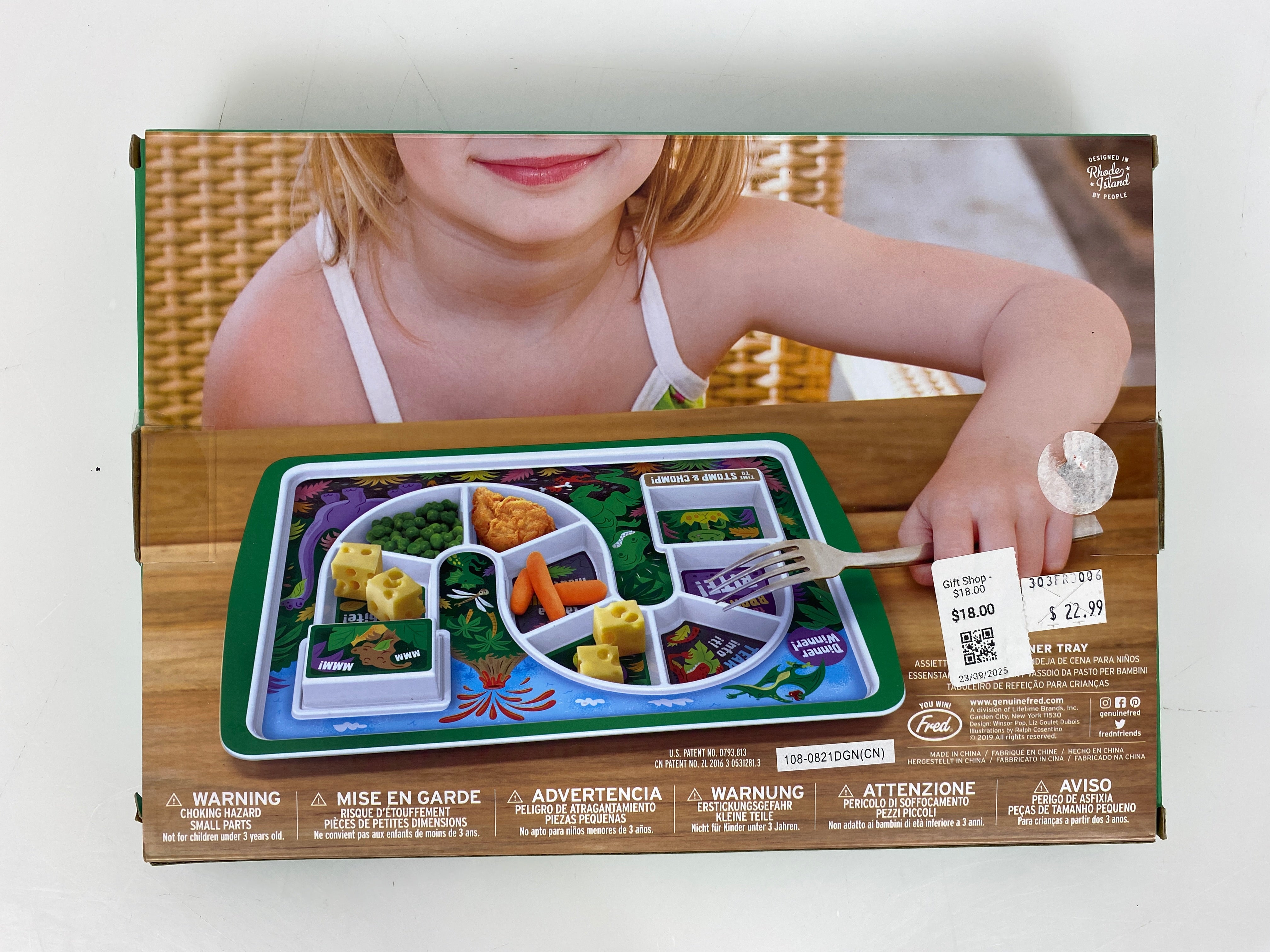 Dinner Winner Kid's Dinner Tray Dinosaur Theme
