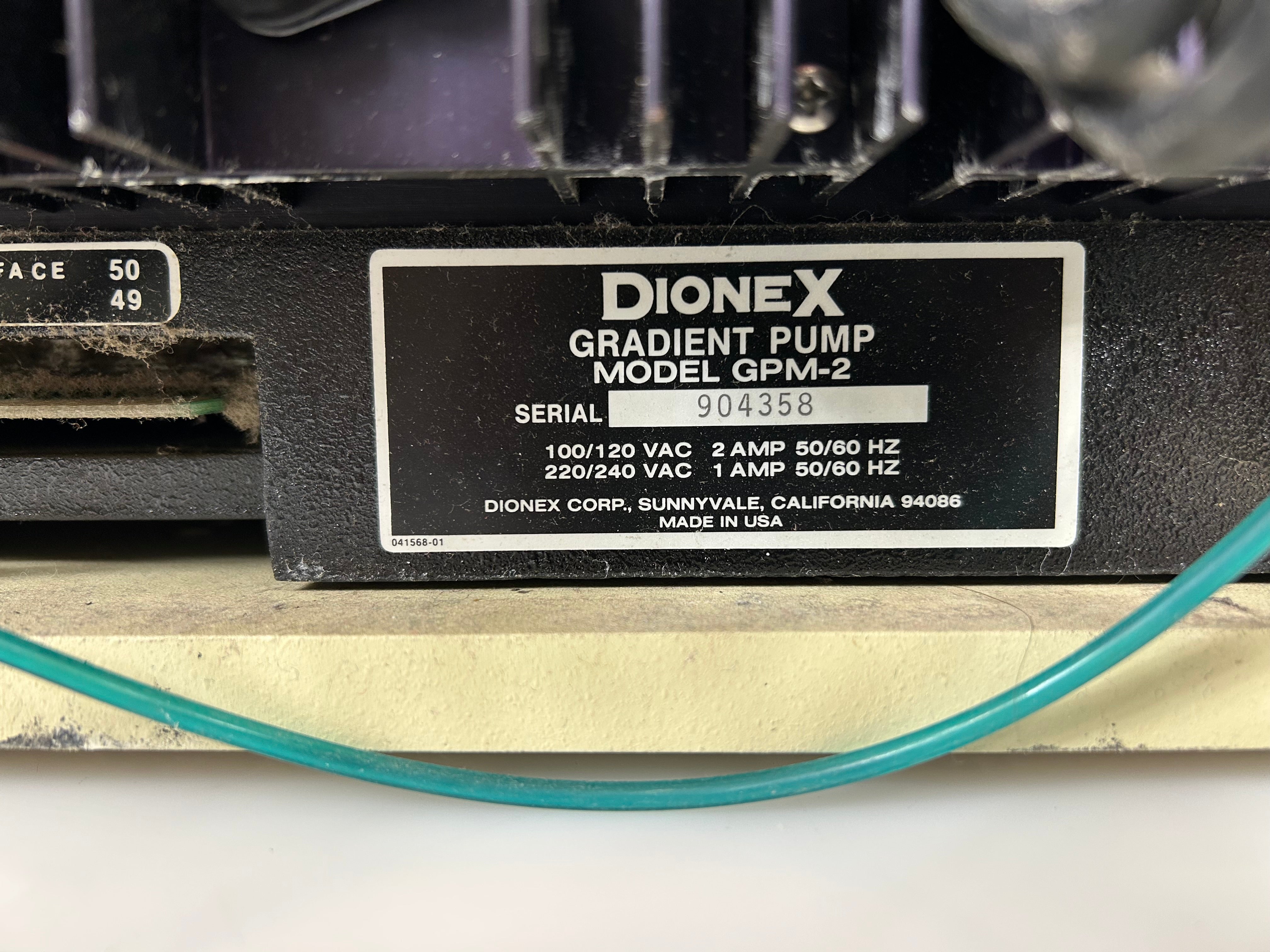 Dionex 4500i Series Conductivity Detector/Gradient Pump *Untested*