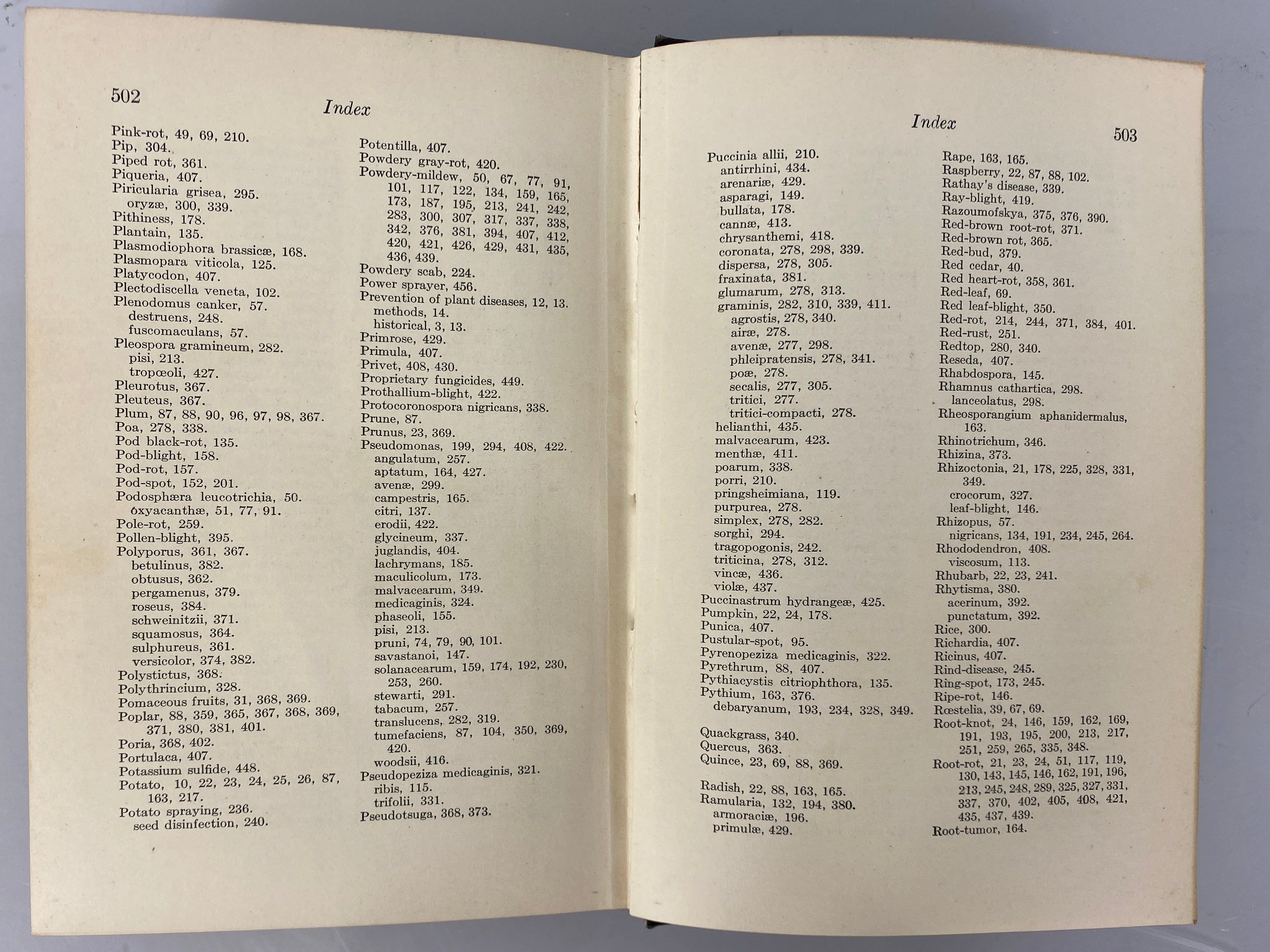 Diseases of Economic Plants Stevens/Hall 1922 Revised Edition Antique HC