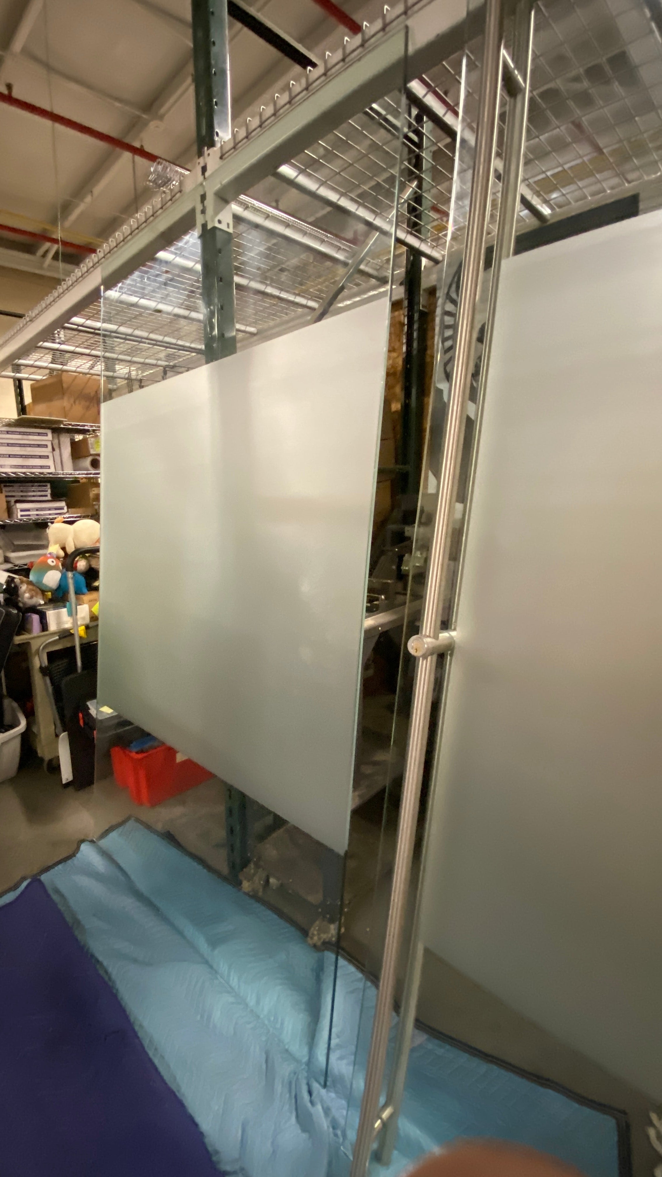 Dismantled Glass Walls w/ Sliding Glass Door