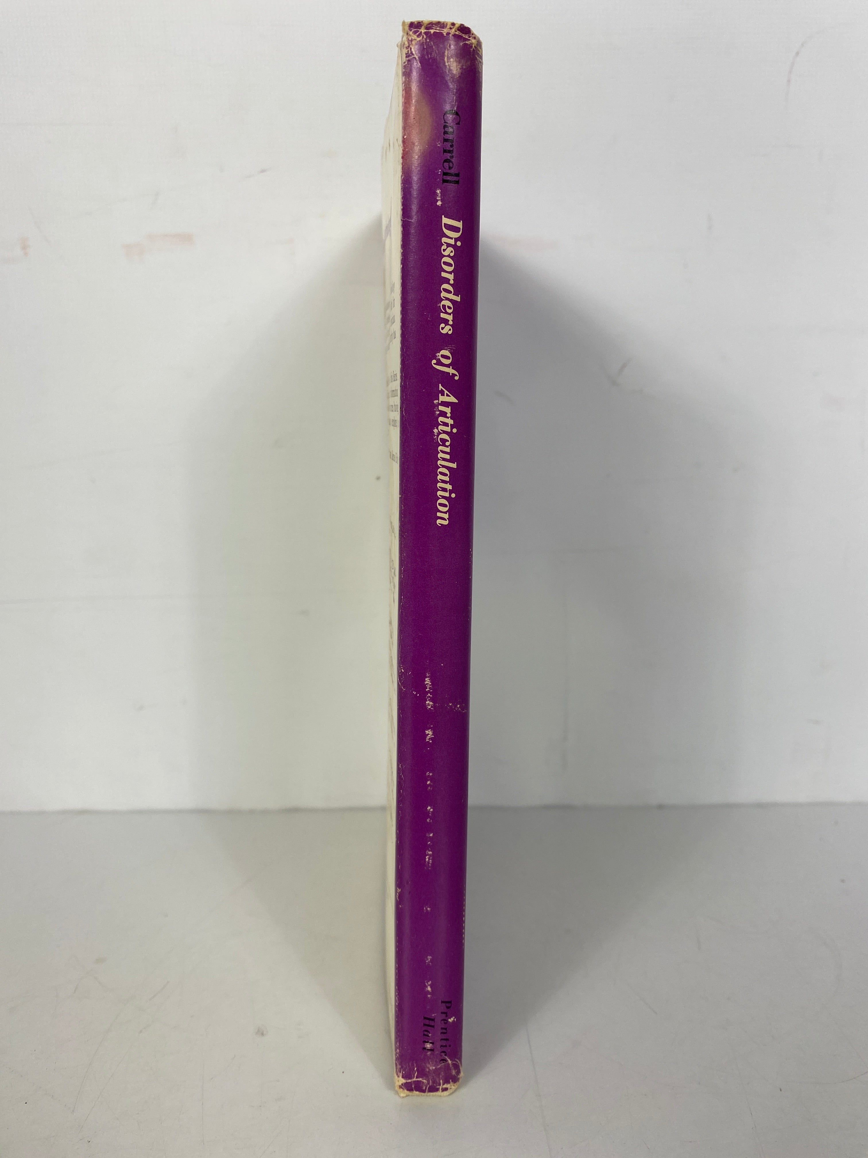 Disorders of Articulation James Carrell 1968 1st Printing HC DJ