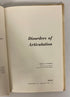 Disorders of Articulation James Carrell 1968 1st Printing HC DJ
