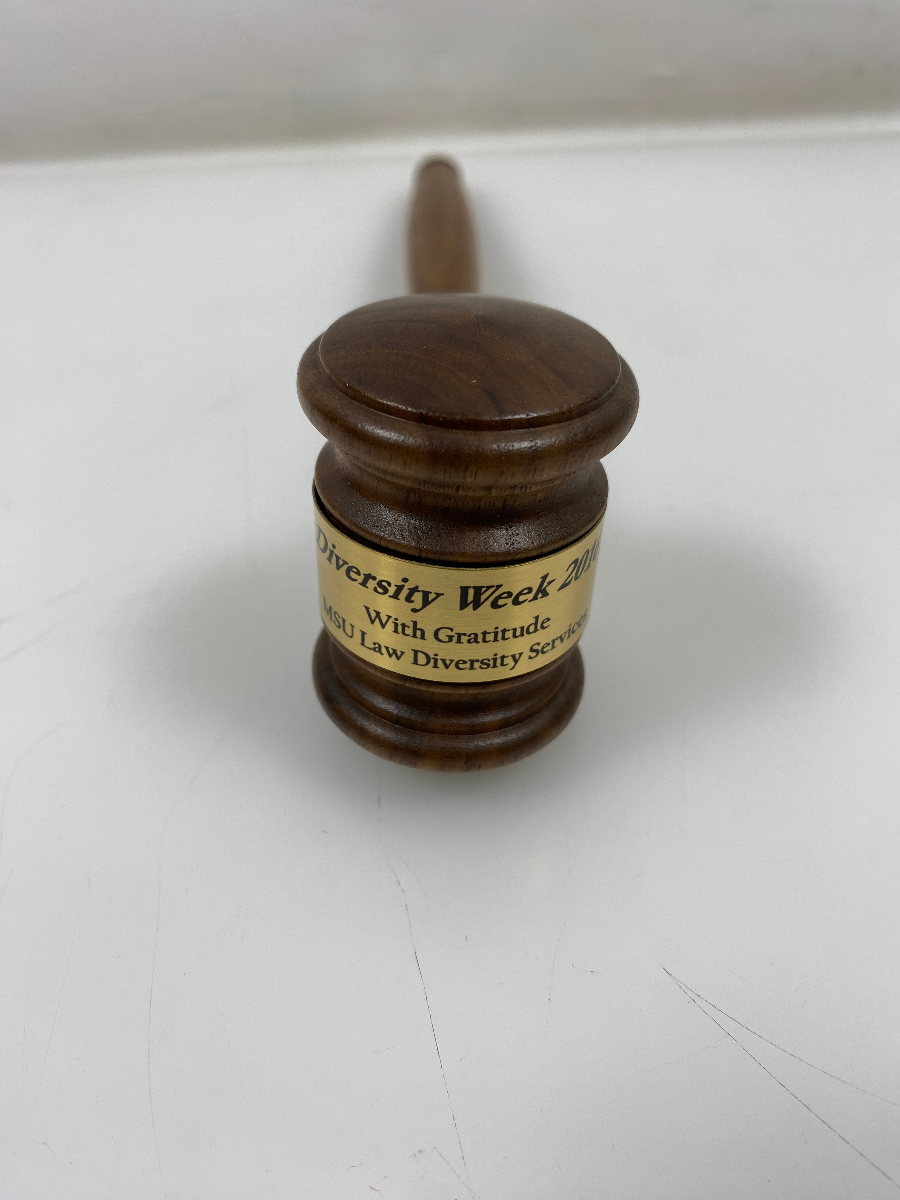 Diversity Week 2016 Display Gavel