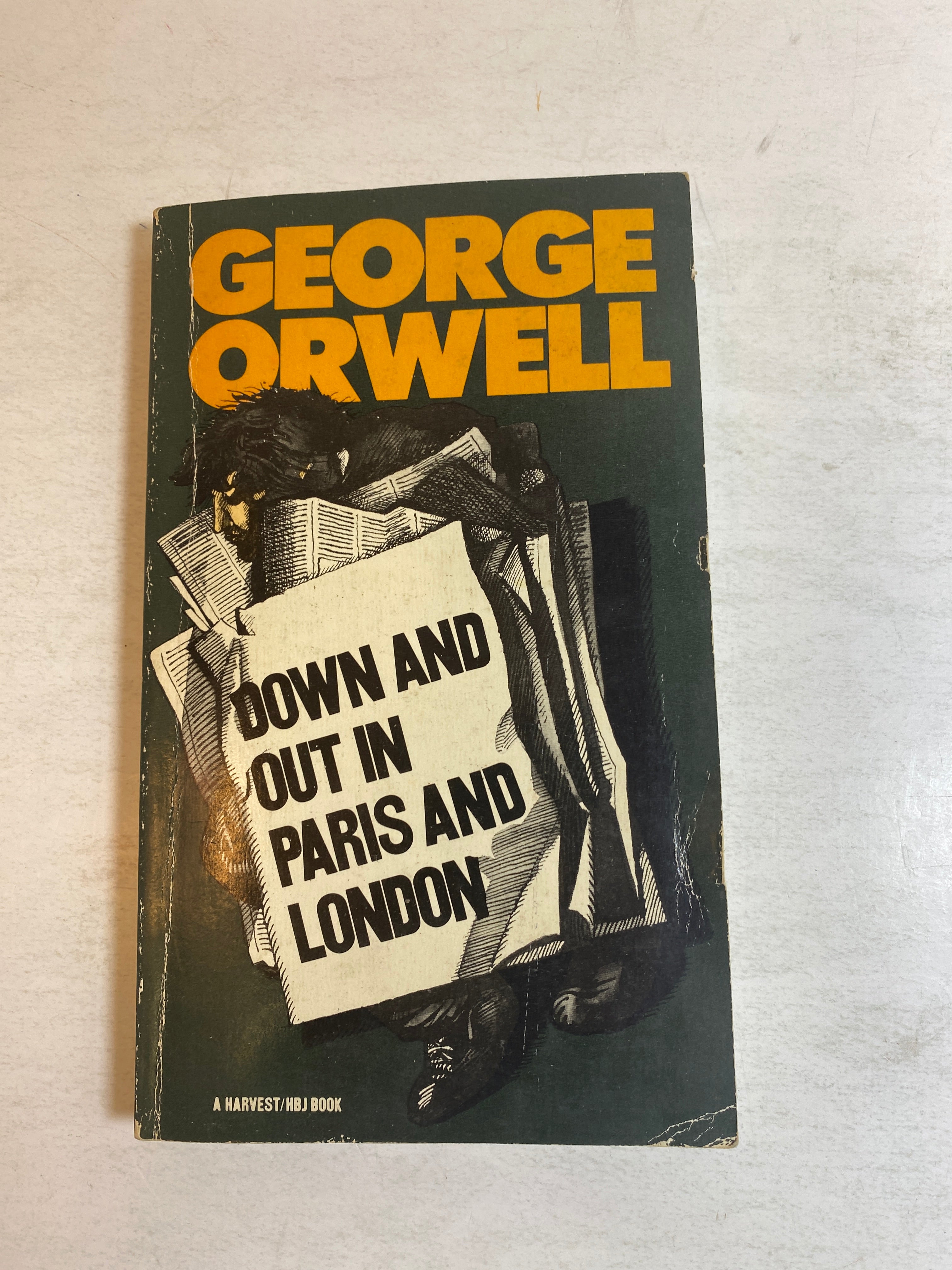 Down and Out in Paris and London Orwell vintage paperback 1961