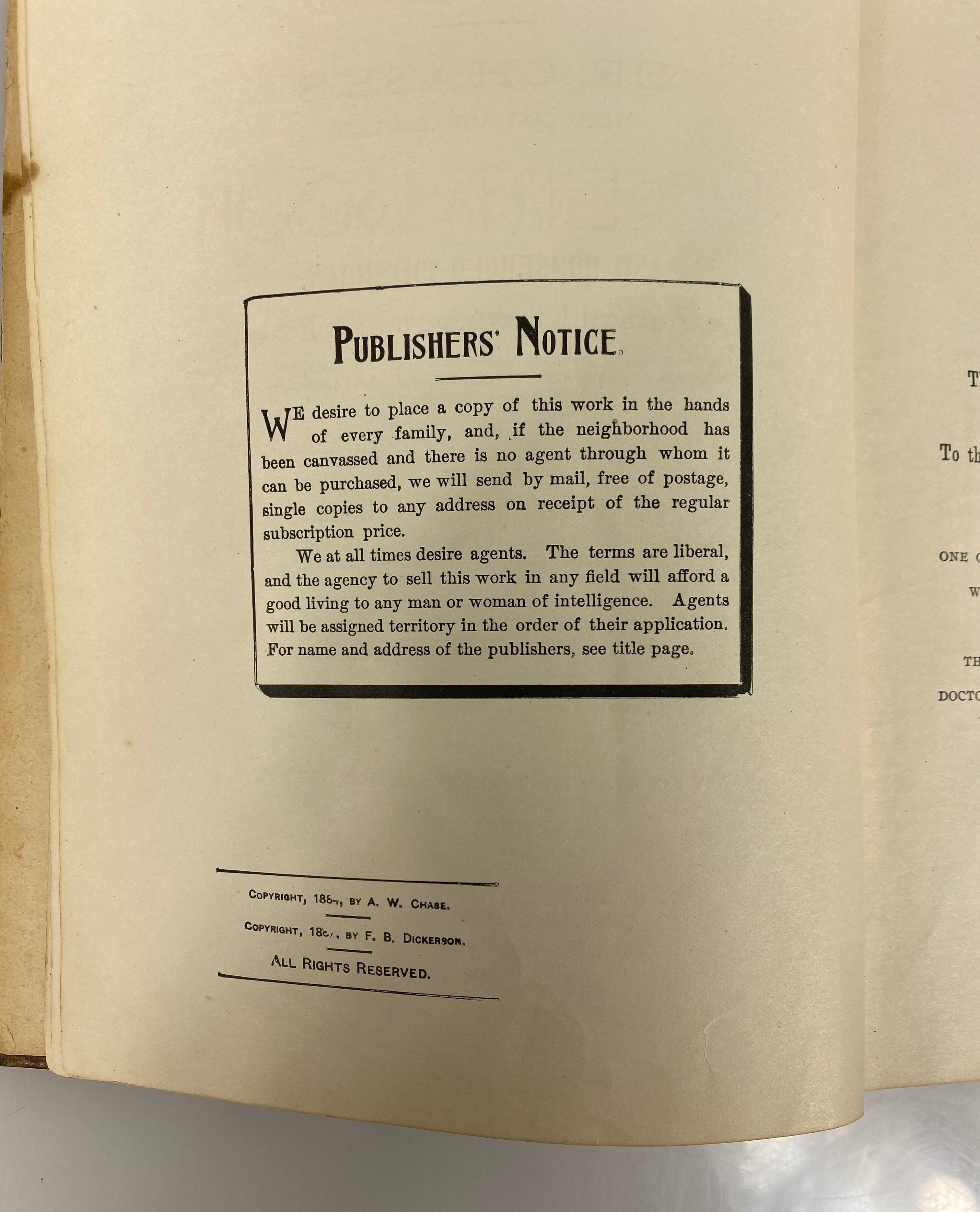 Dr. Chase's Last Receipt Book & Household Physician 1906 Antique HC