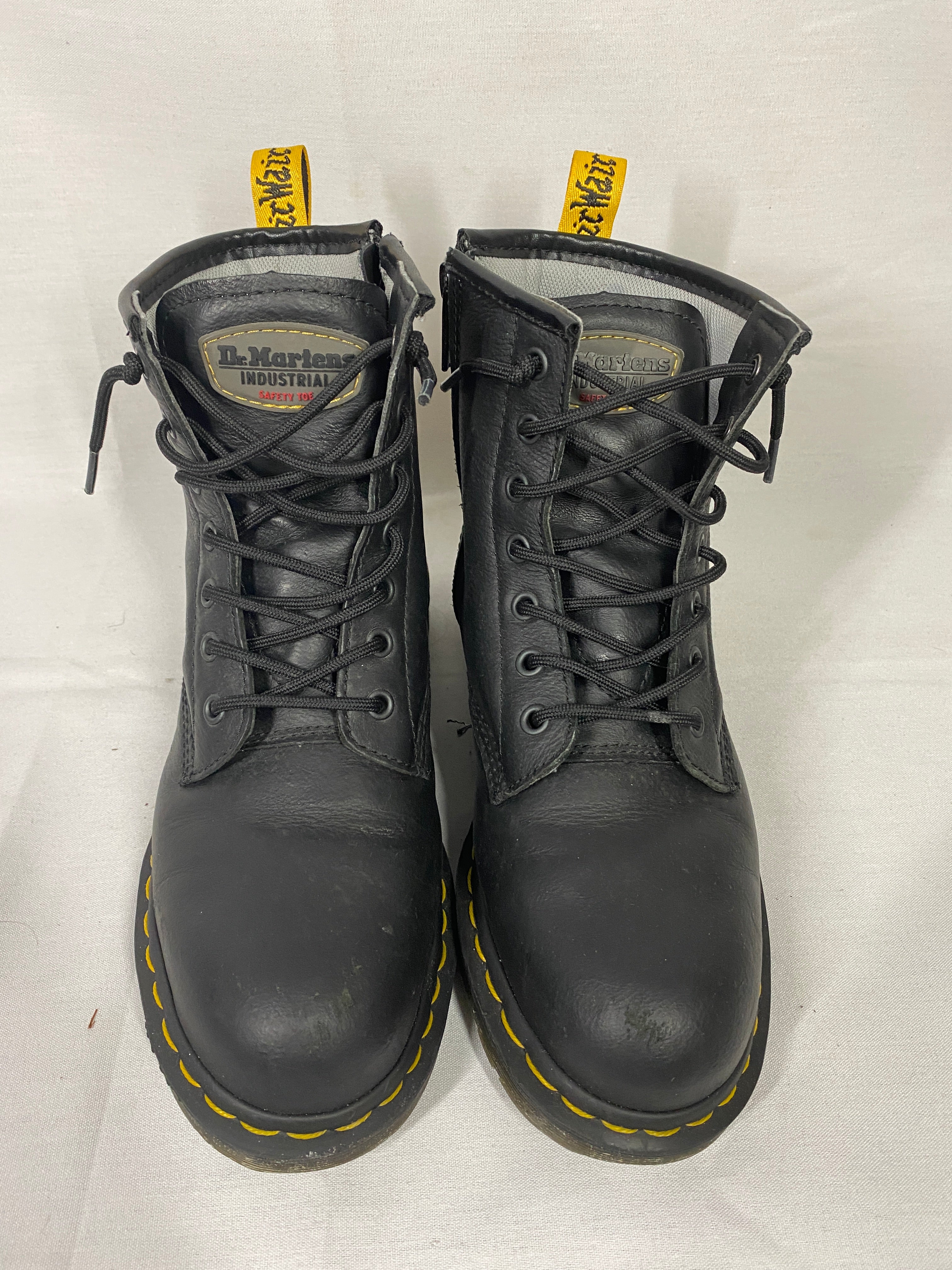 Dr. Martens Black Industrial Work Boots Men's Size 8/Women's 9.5