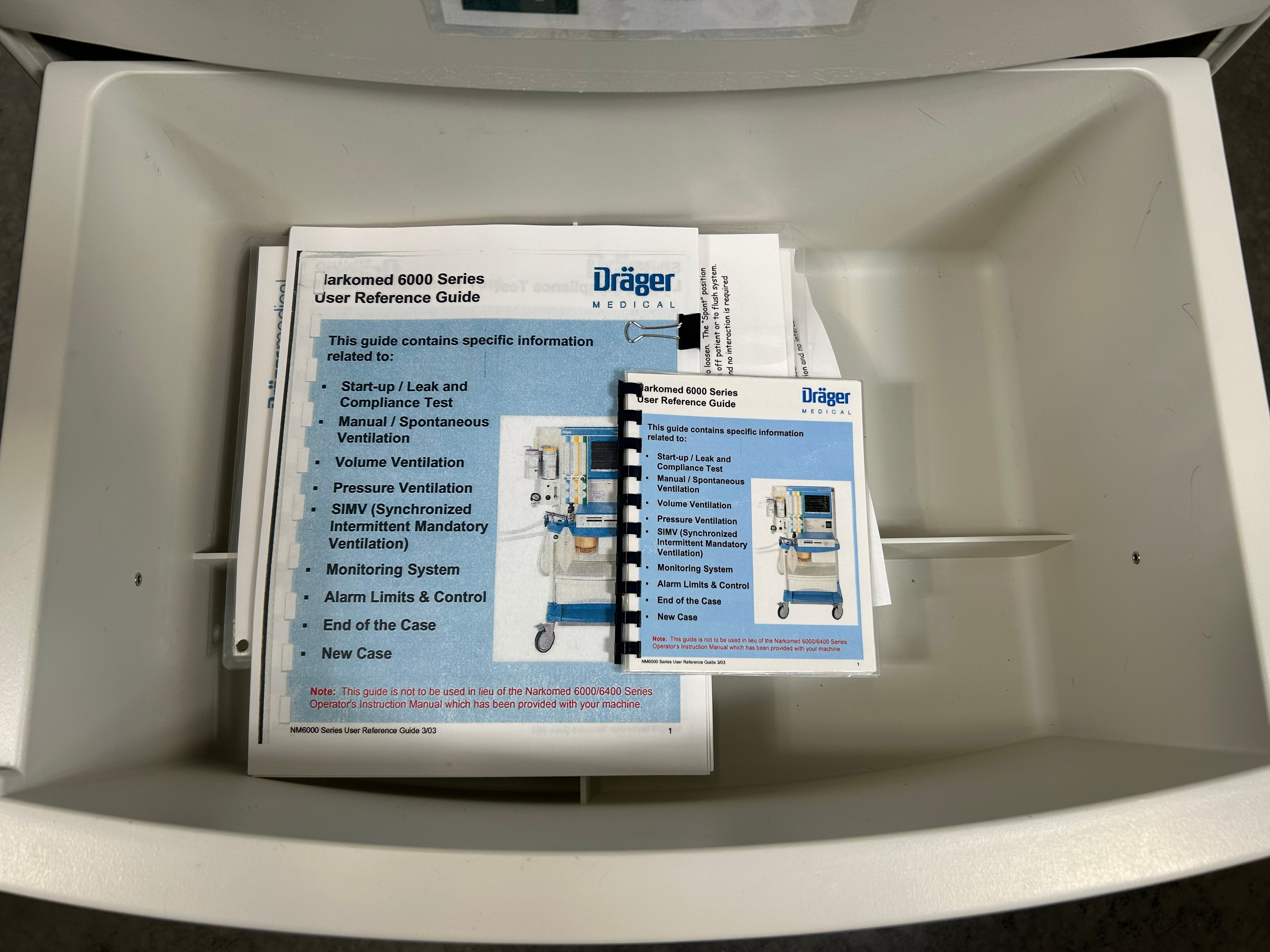 Drager Fabius GS Anesthsia Machine