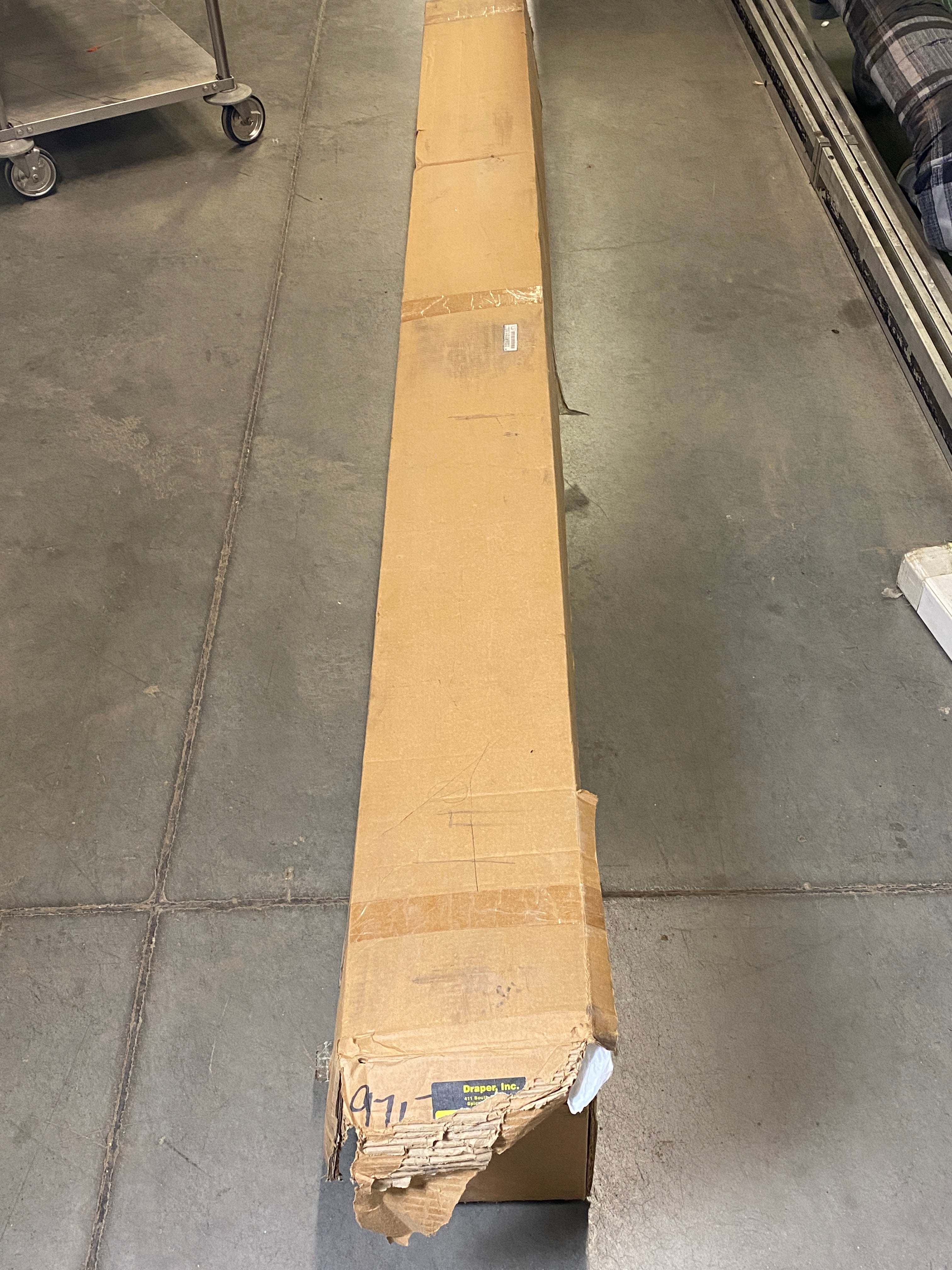 Draper Inc. Luma 2 Matt White 113"W Spring Roller Operated Projector Screen