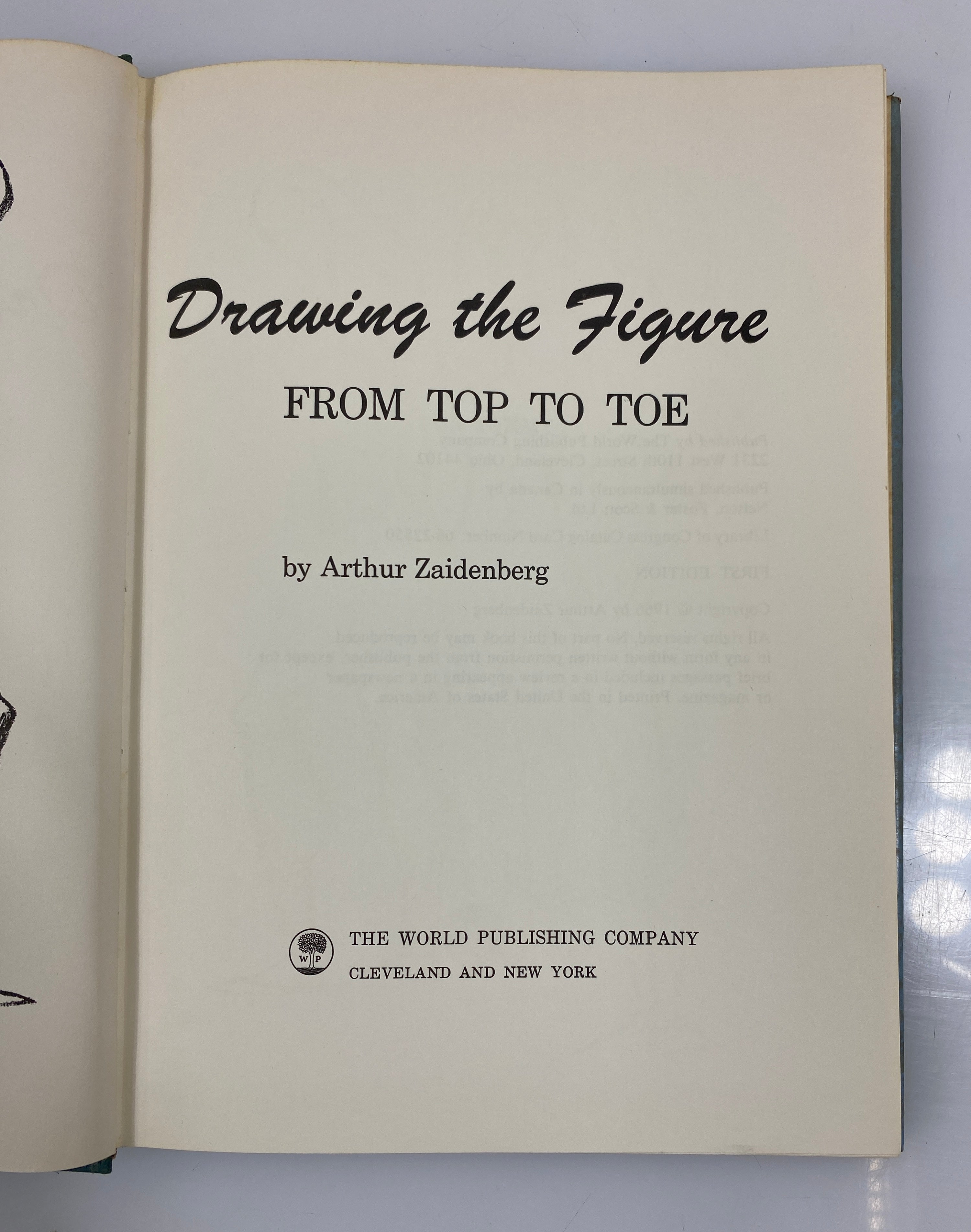 Drawing the Figure from Top to Toe Zaidenberg 1st Ed. 1966 HCDJ