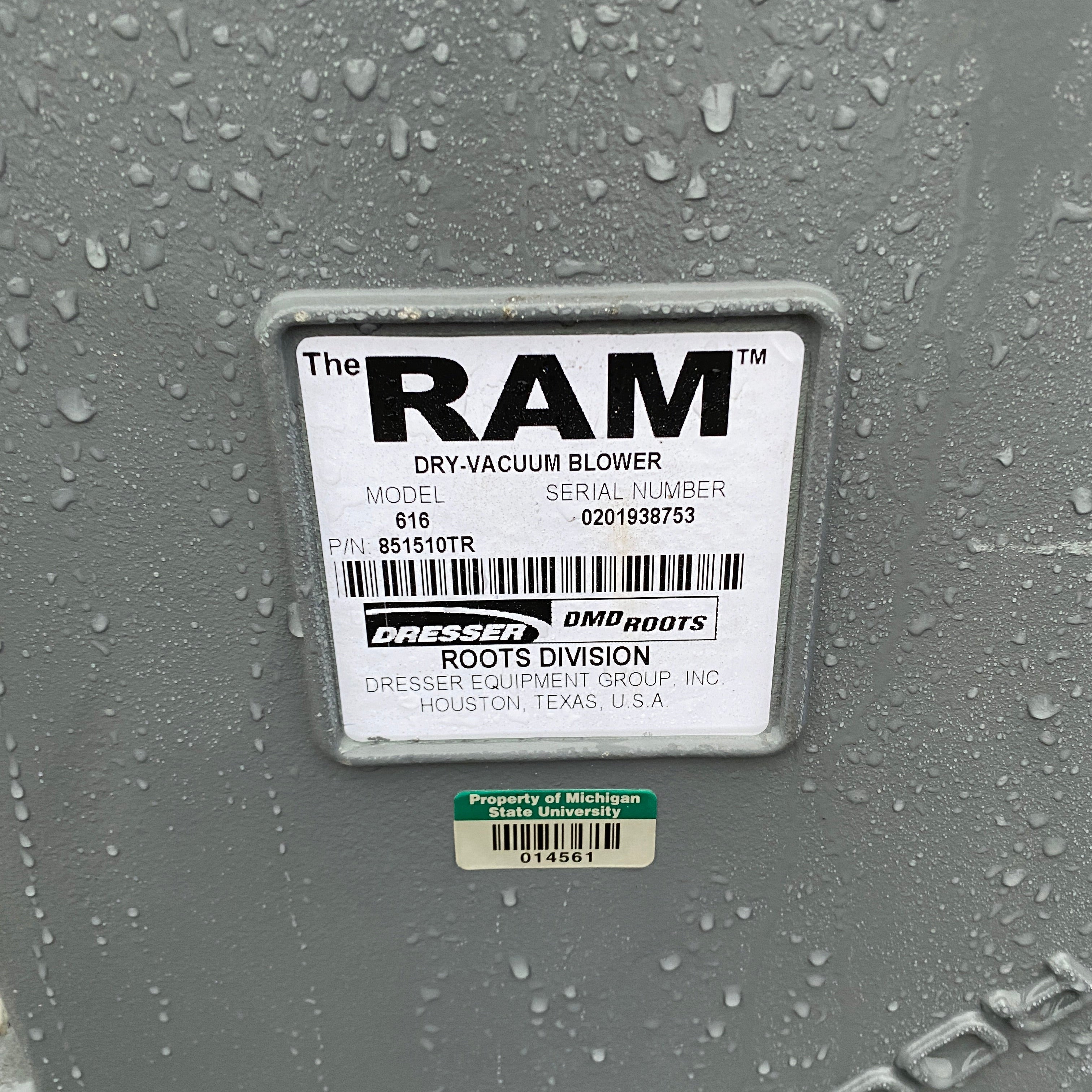 Dresser Equipment Group Inc #616 Industrial Air Compressor *Parts*