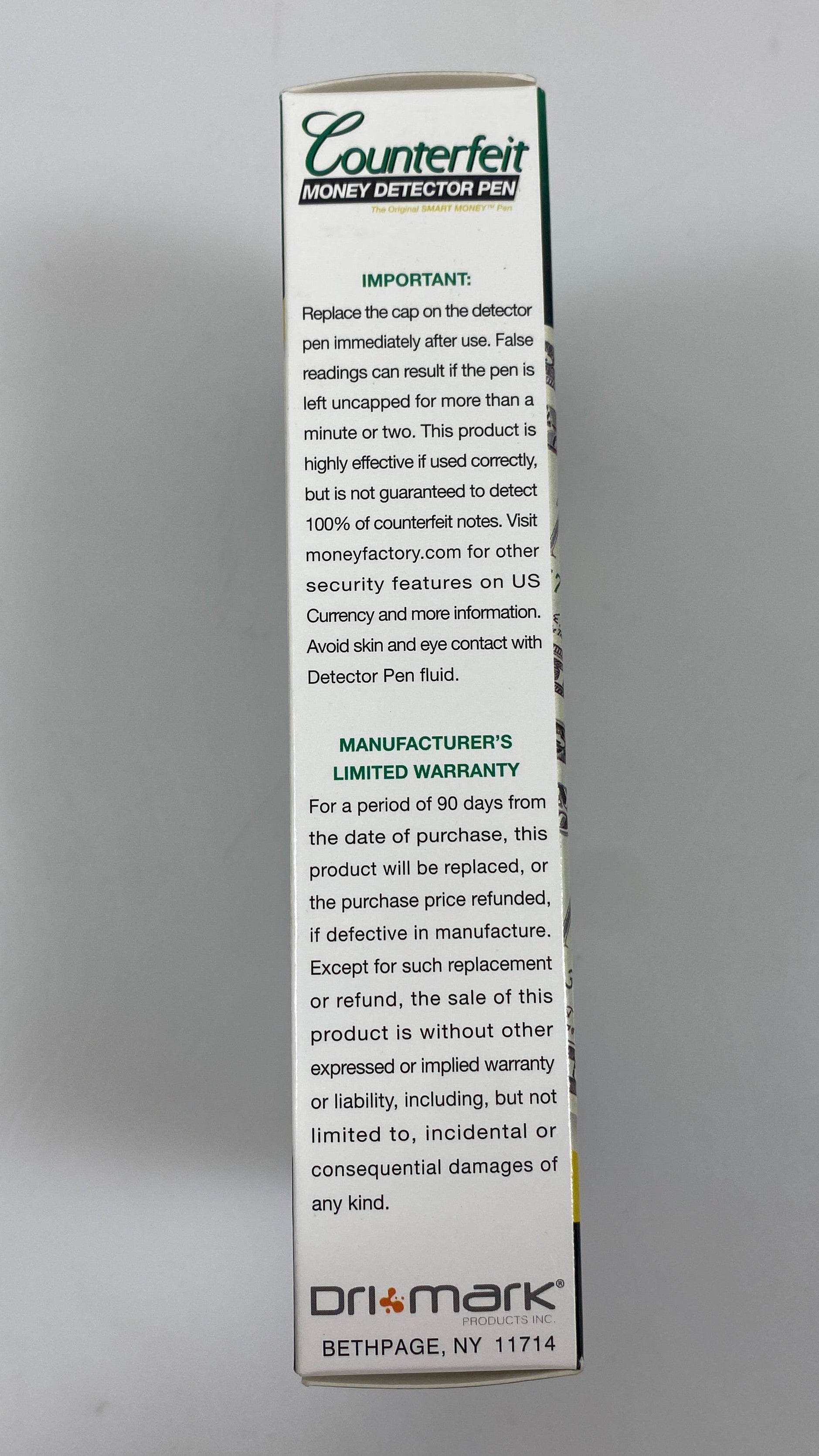 Dri-Mark #351R Counterfeit Money Detector Pen 10 Pack *New*