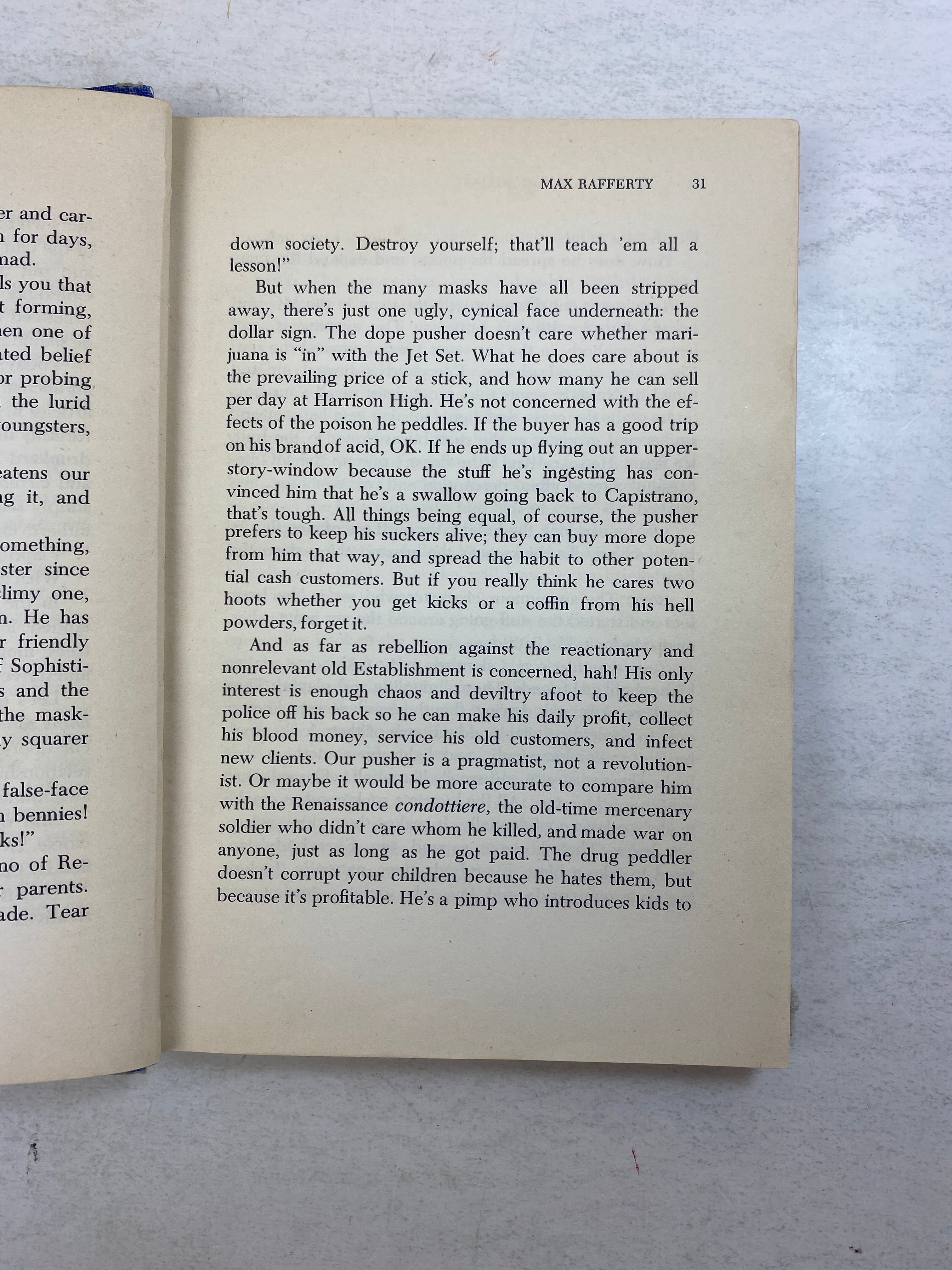 Drugs: For & Against Hart Publishing Company Ex-library 1970 HC