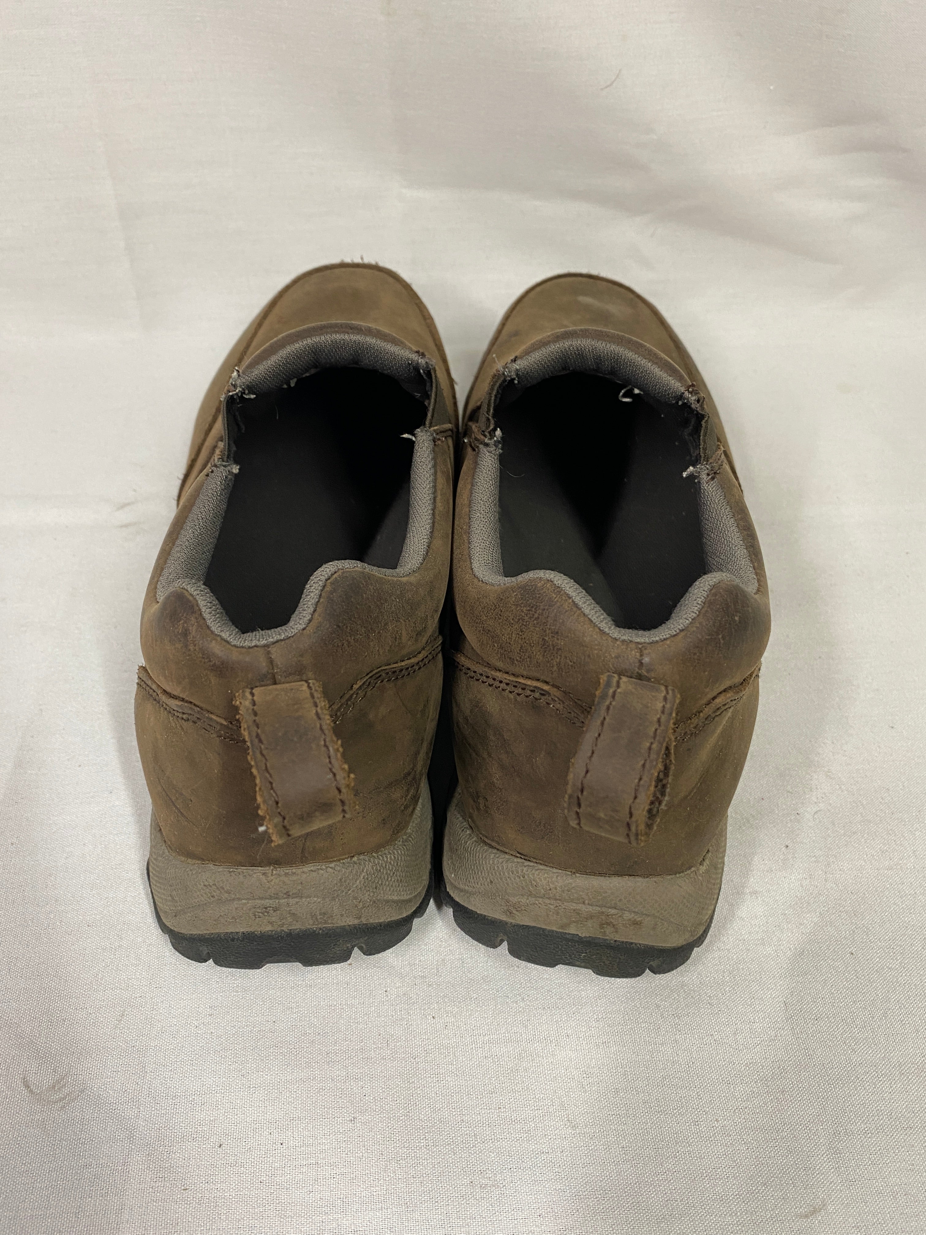 Duluth Trading Wild Boar Leather Slip-on Shoes Men's Size 11.5 Wide