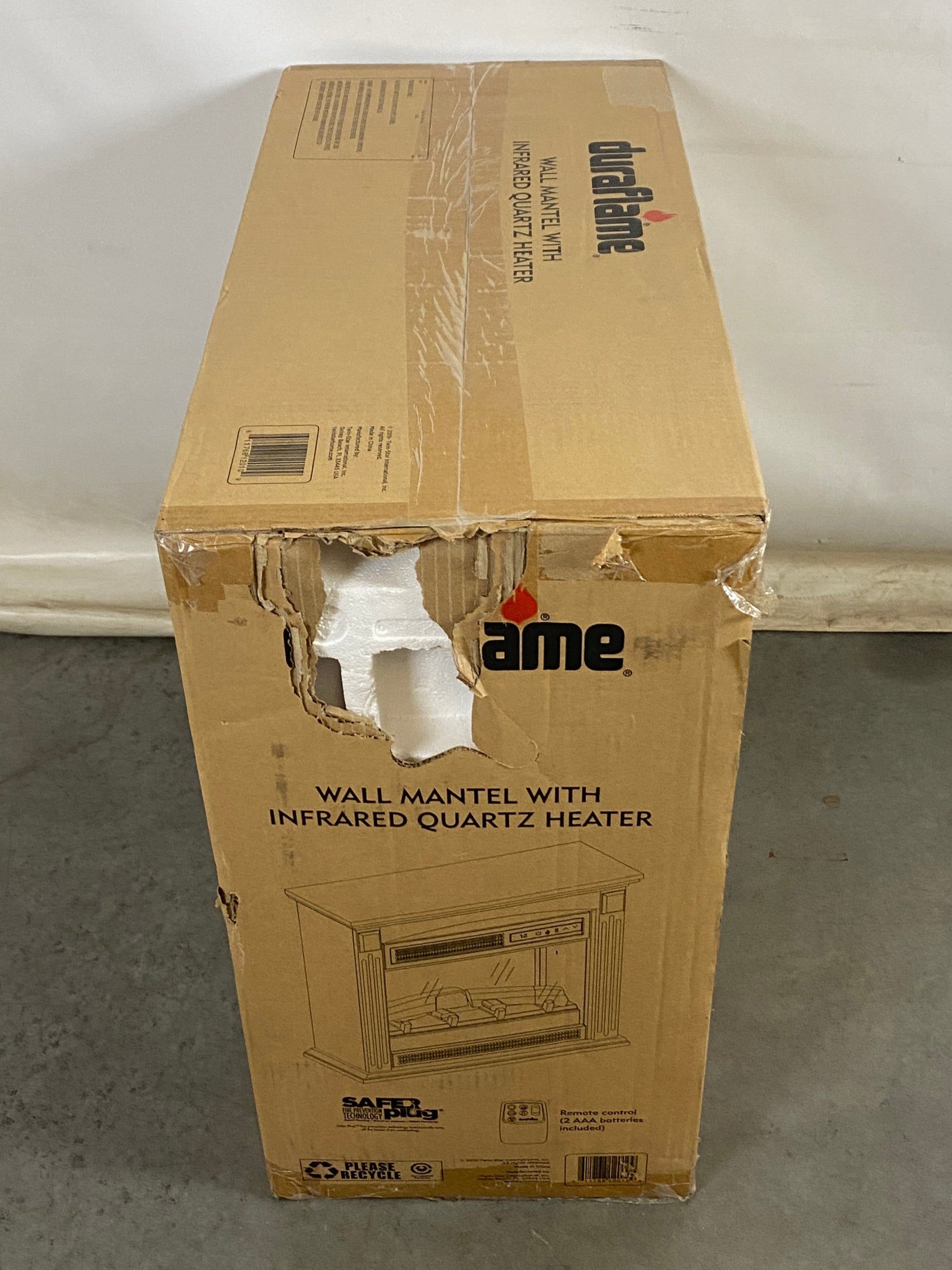 Duraflame #18WM90504-T459 Scarlet White Wall Mounted Mantel *New*