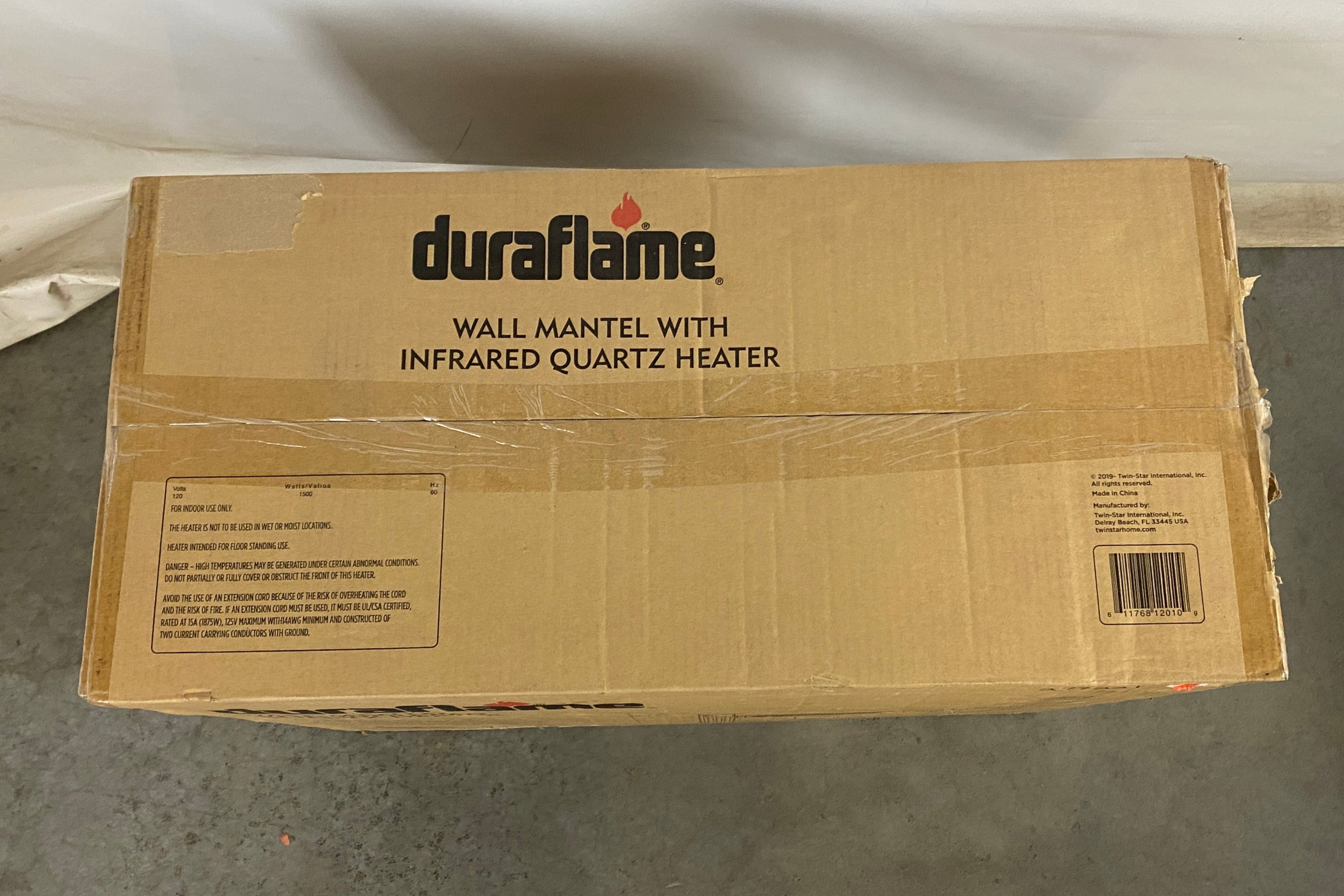 Duraflame #18WM90504-T459 Scarlet White Wall Mounted Mantel *New*