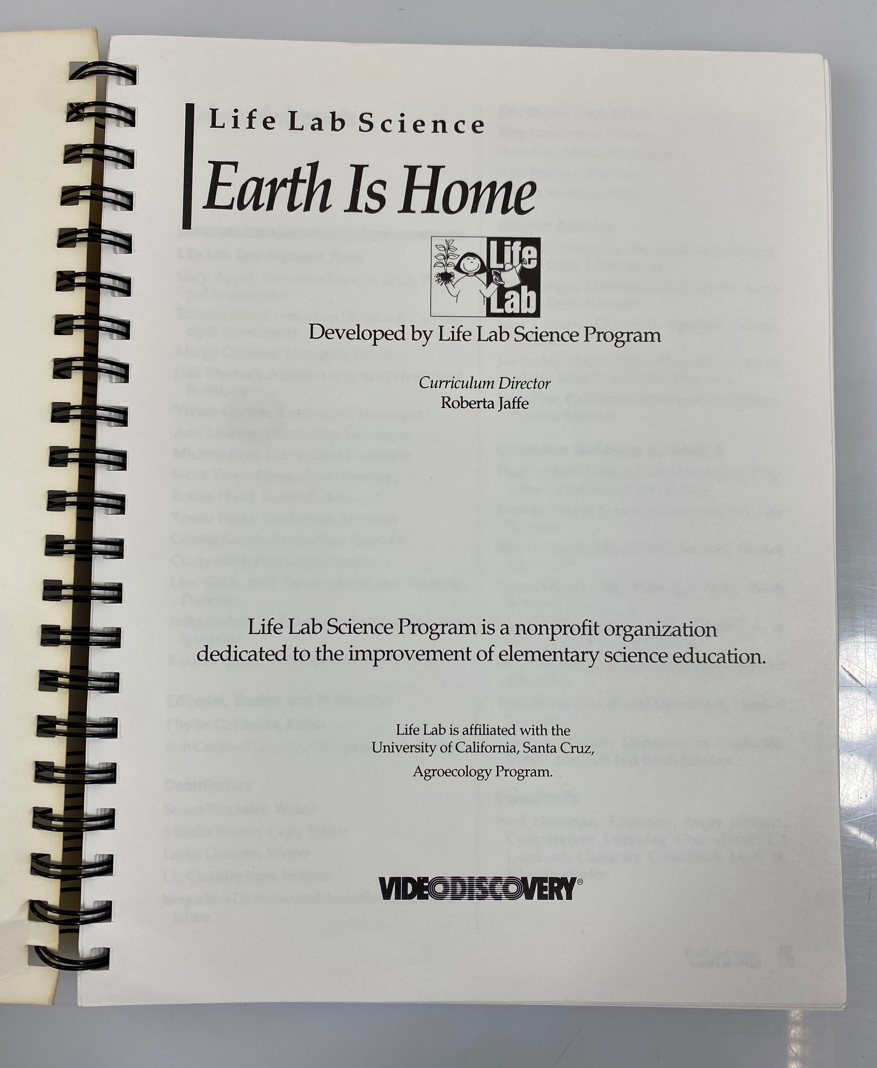 Earth is Home Life Lab Science Grade 1 Teacher's Resource Book Spiral Bound