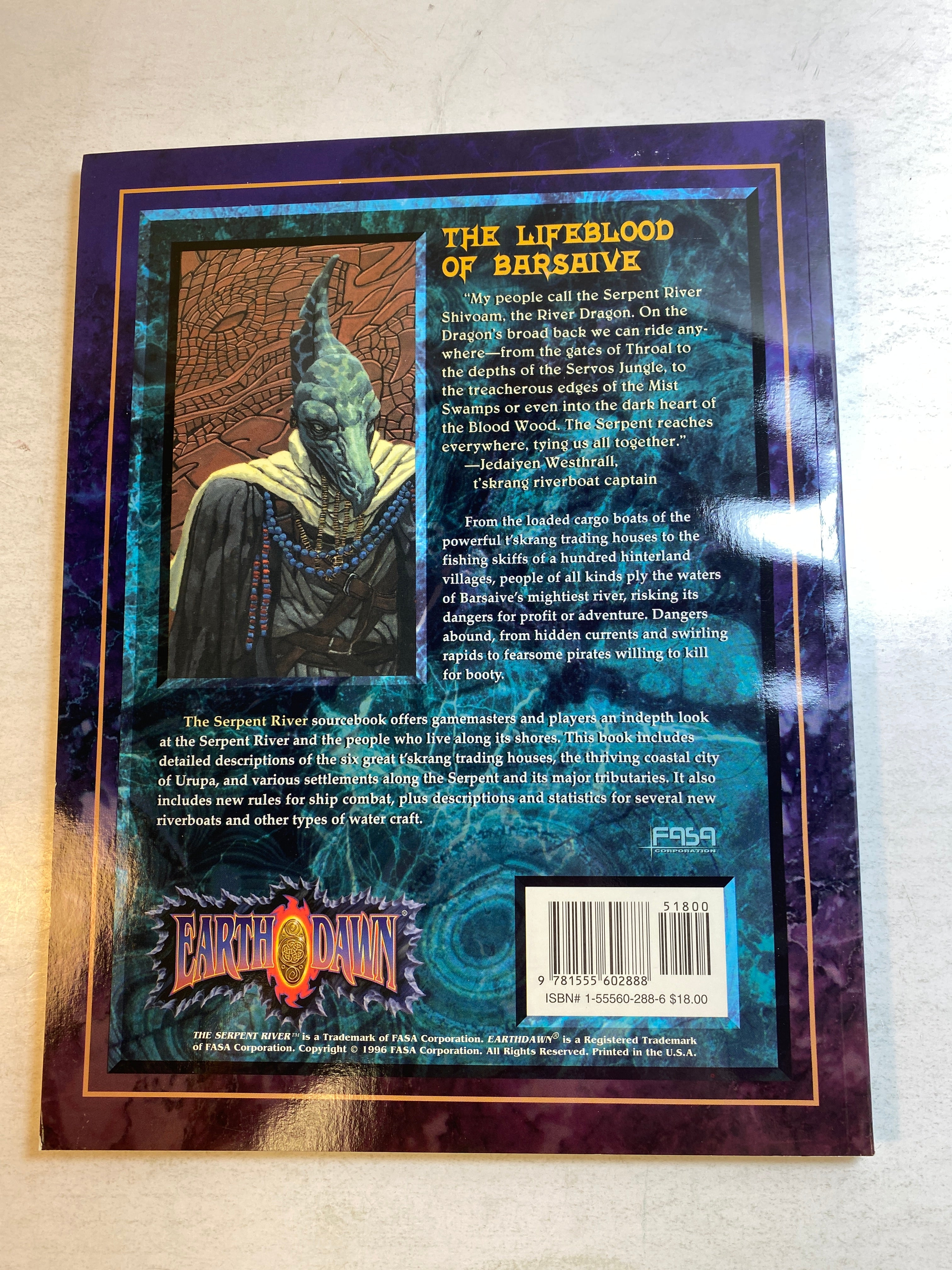 Earthdawn RPG Serpent River SC 1996