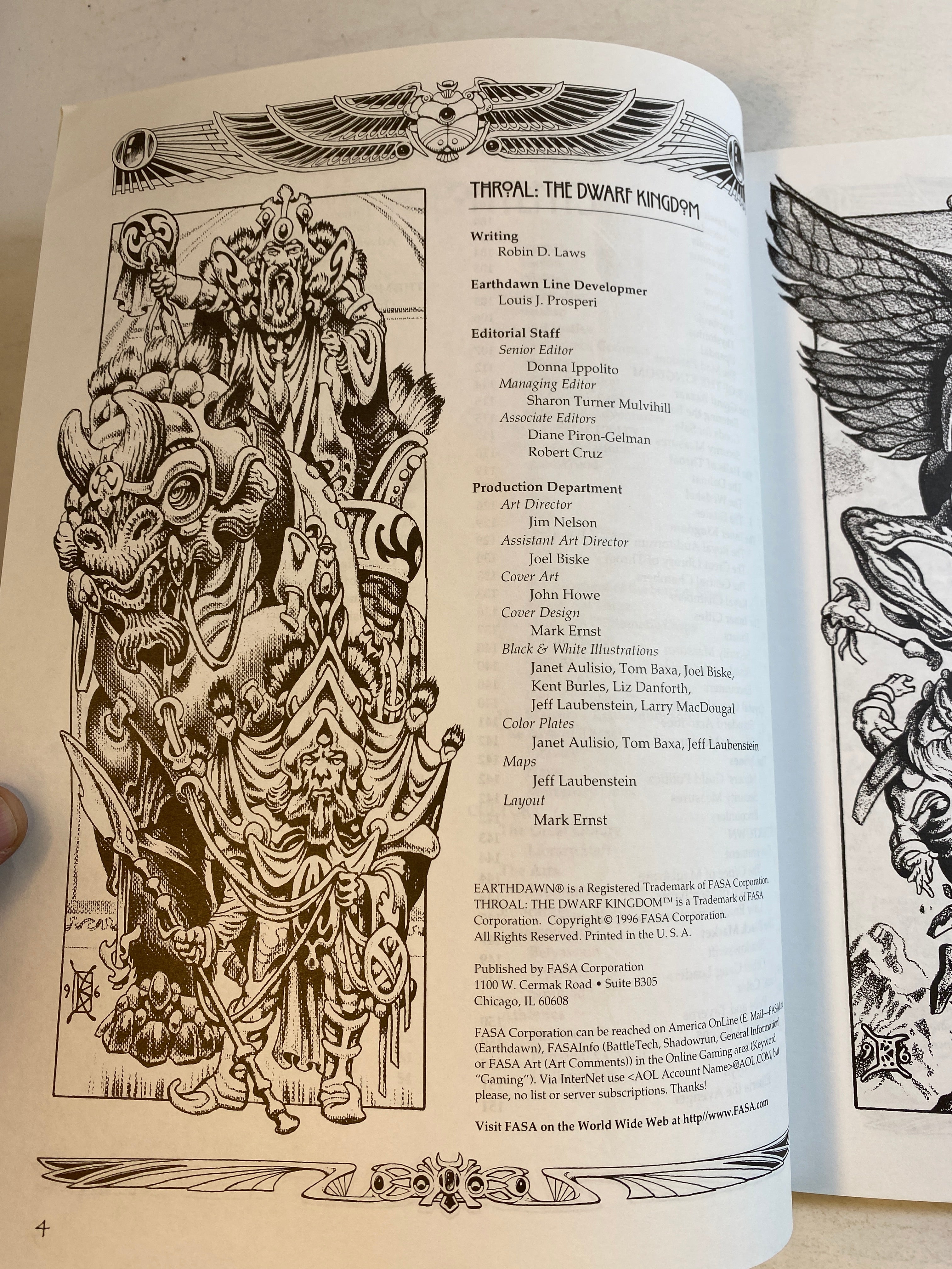 Earthdawn RPG Throal Dwarf Kingdom SC 1996