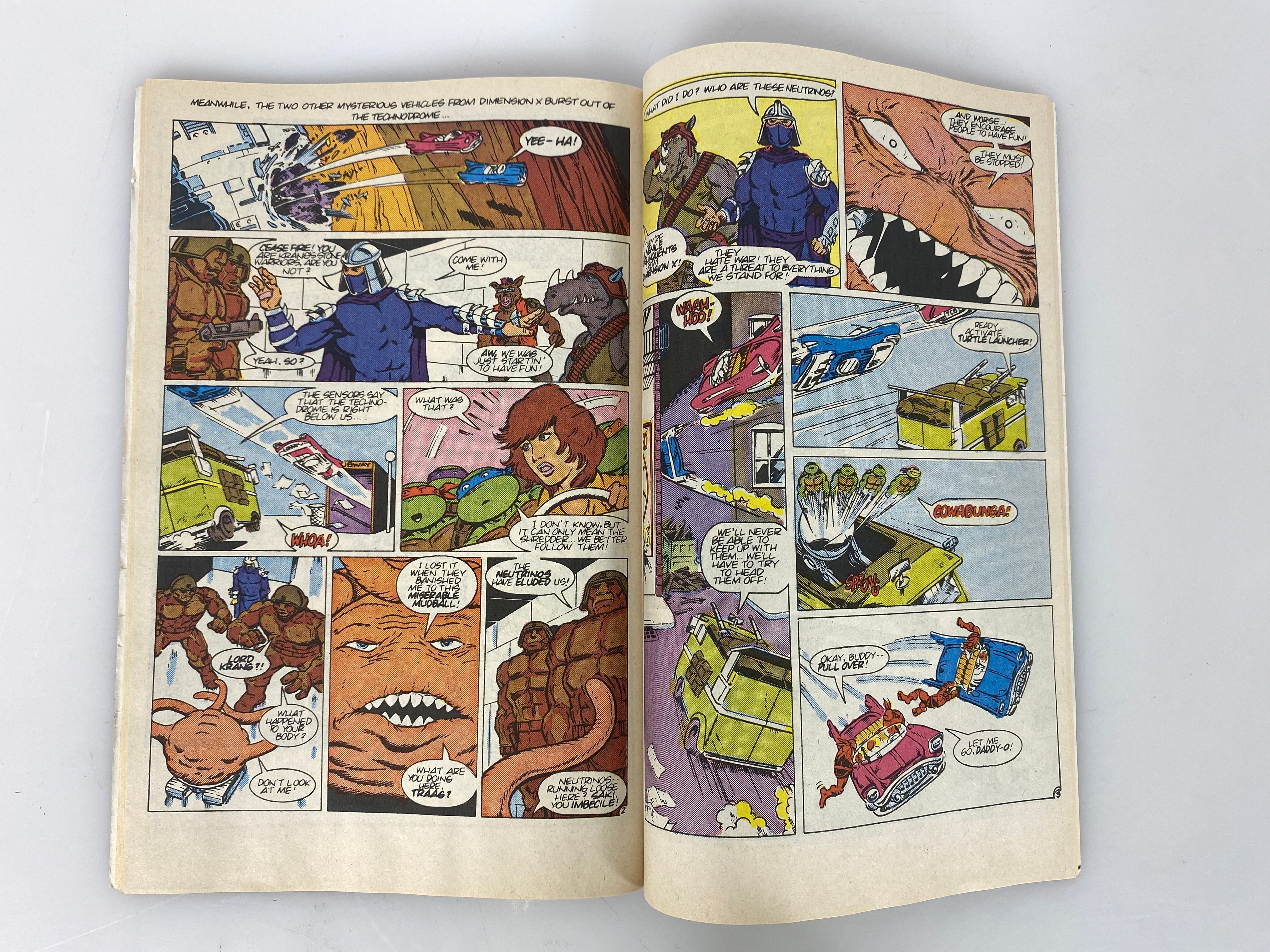 Eastman and Laird Ninja Turtle Adventures Comic 1988