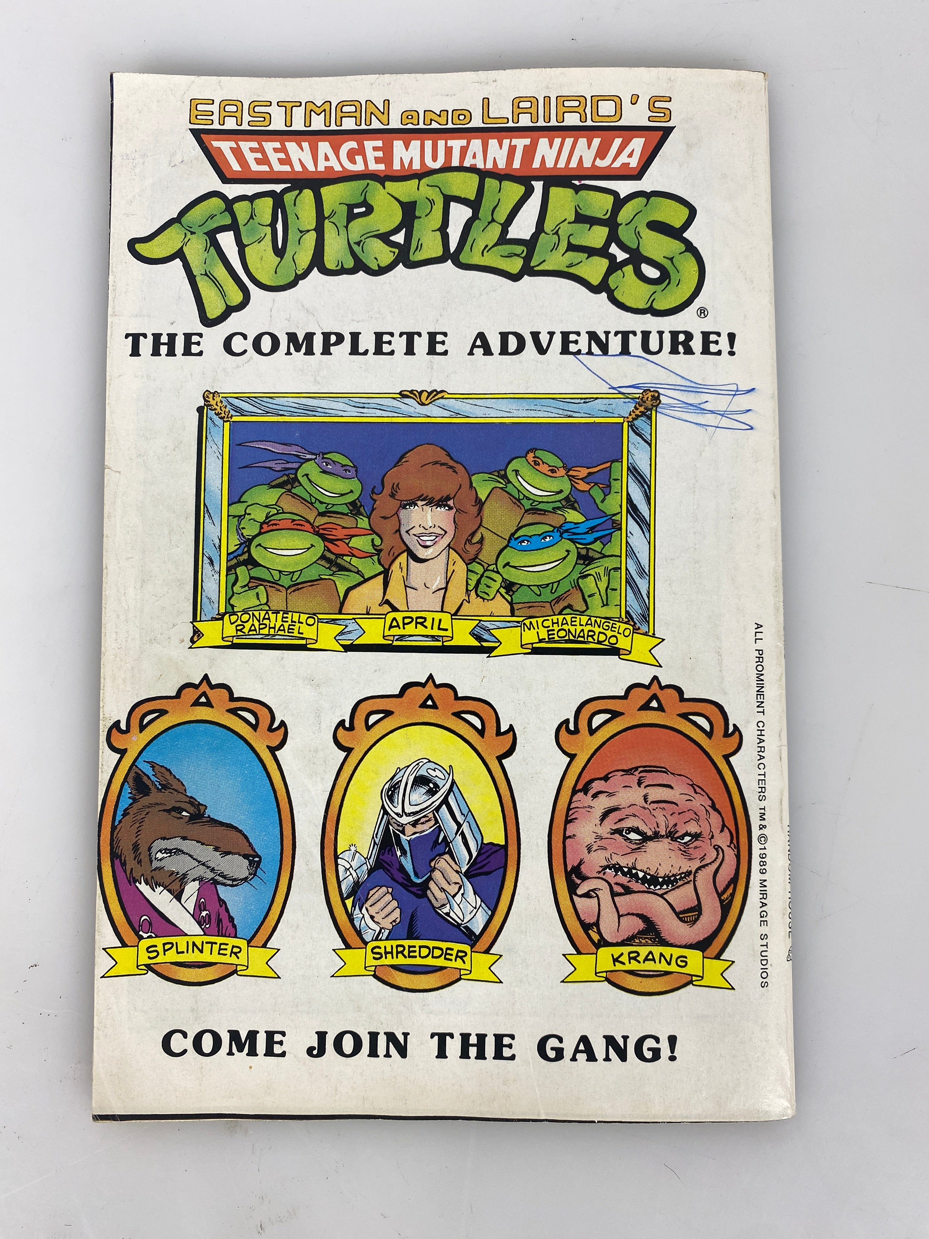Eastman and Laird Ninja Turtle Adventures Comic 1988