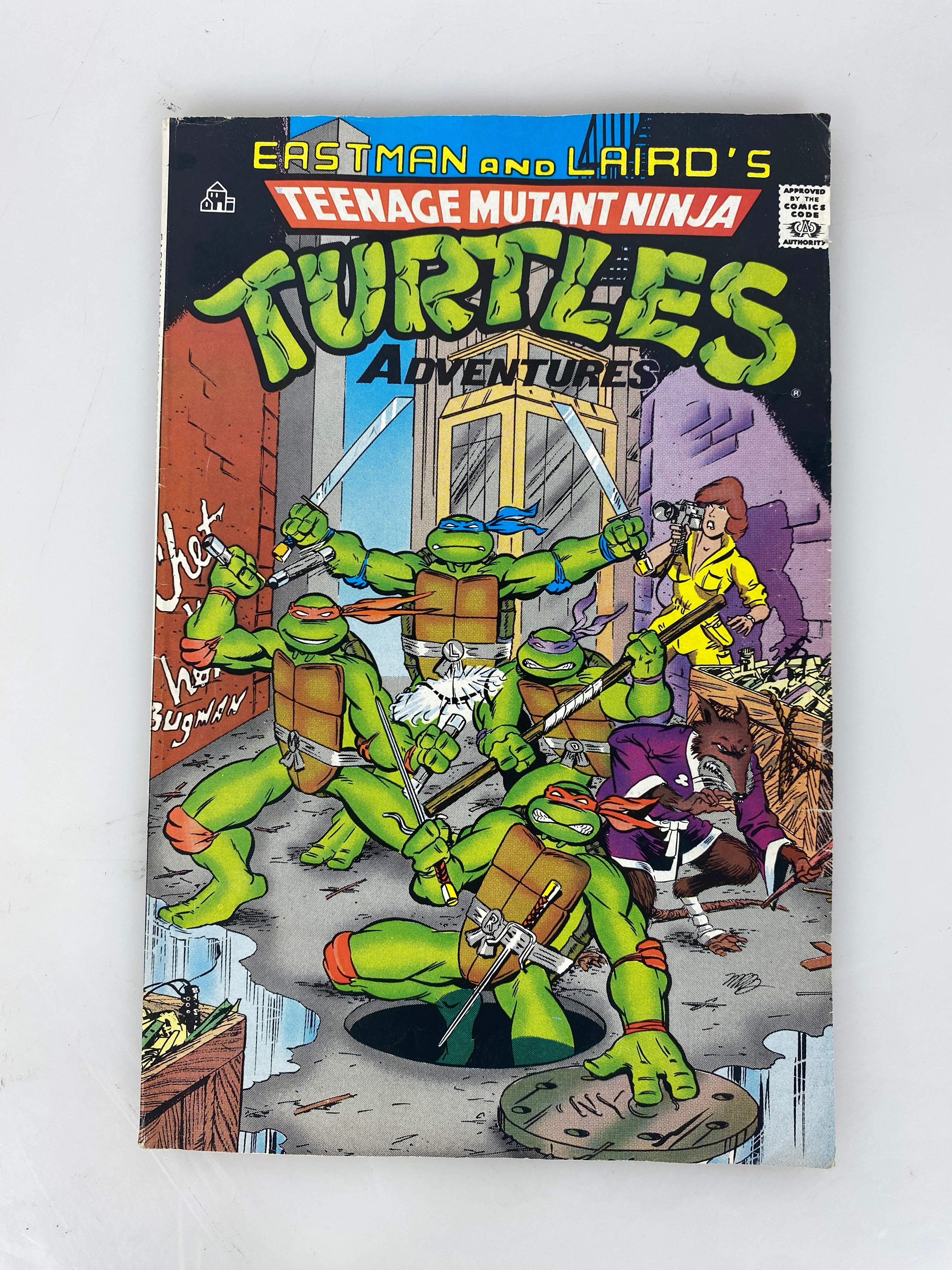 Eastman and Laird Ninja Turtle Adventures Comic 1988