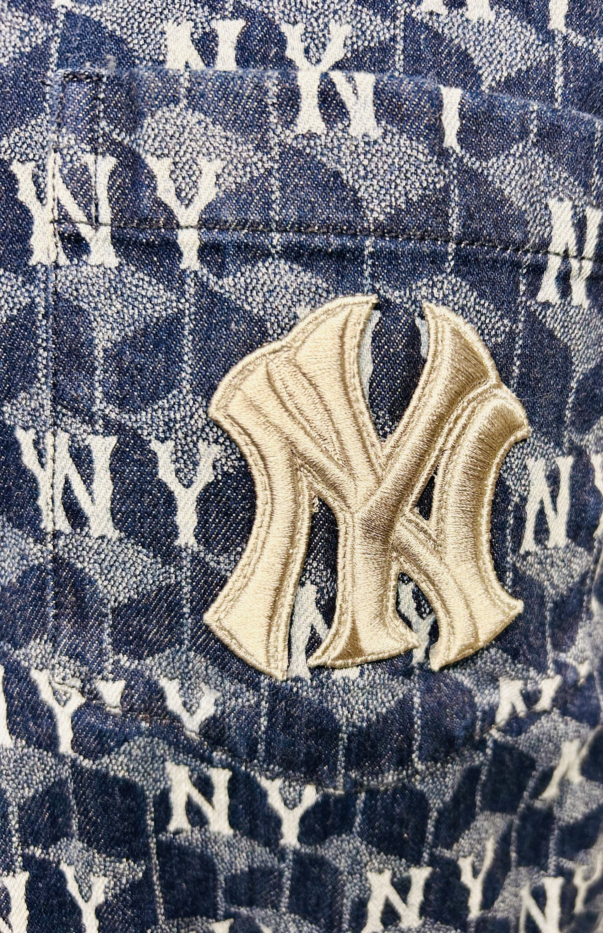 MLB New York Yankees Monogram Denim Button-Up Shirt
