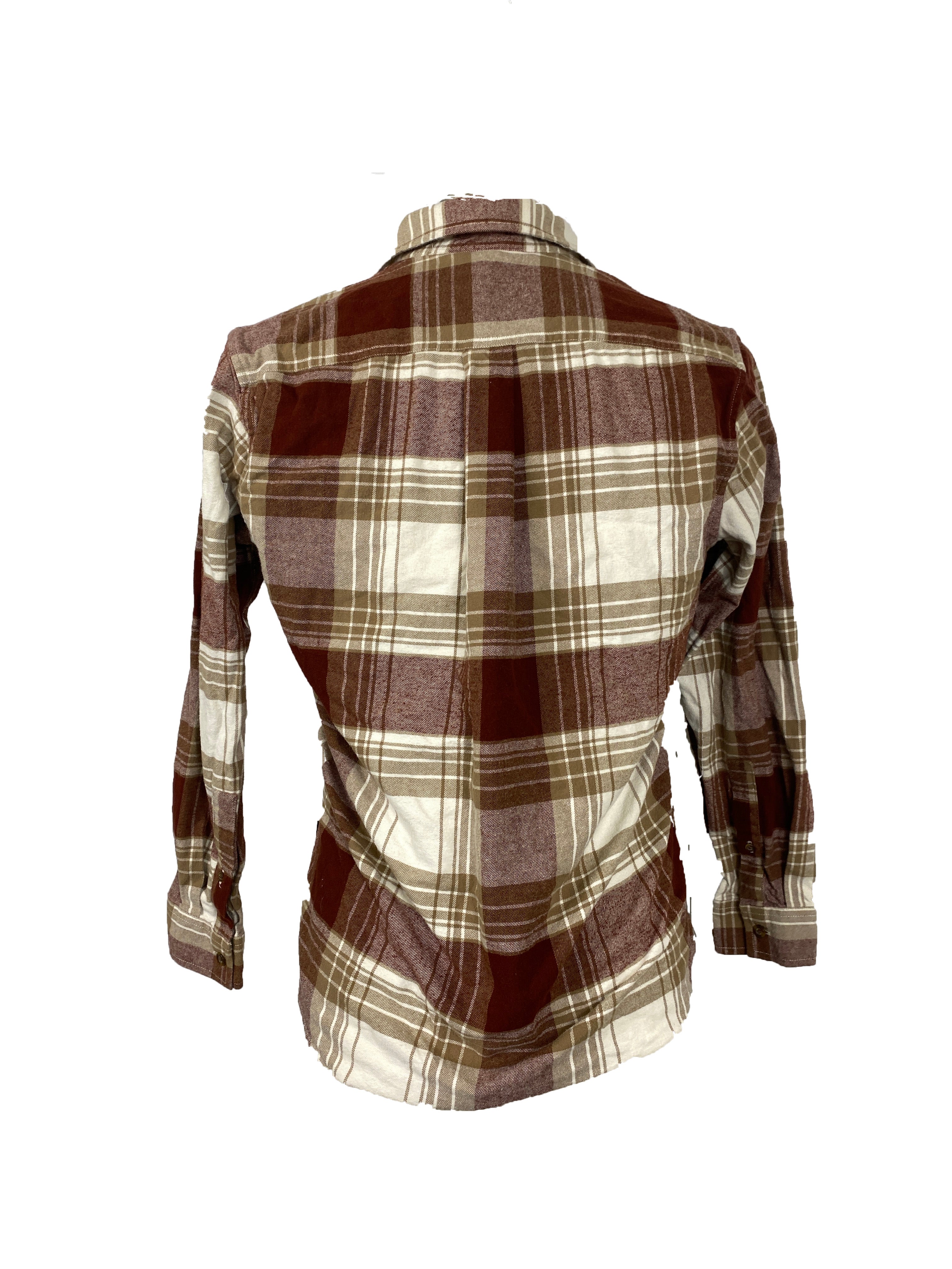 Eddie Bauer Red Flannel Shirt Men's Size S