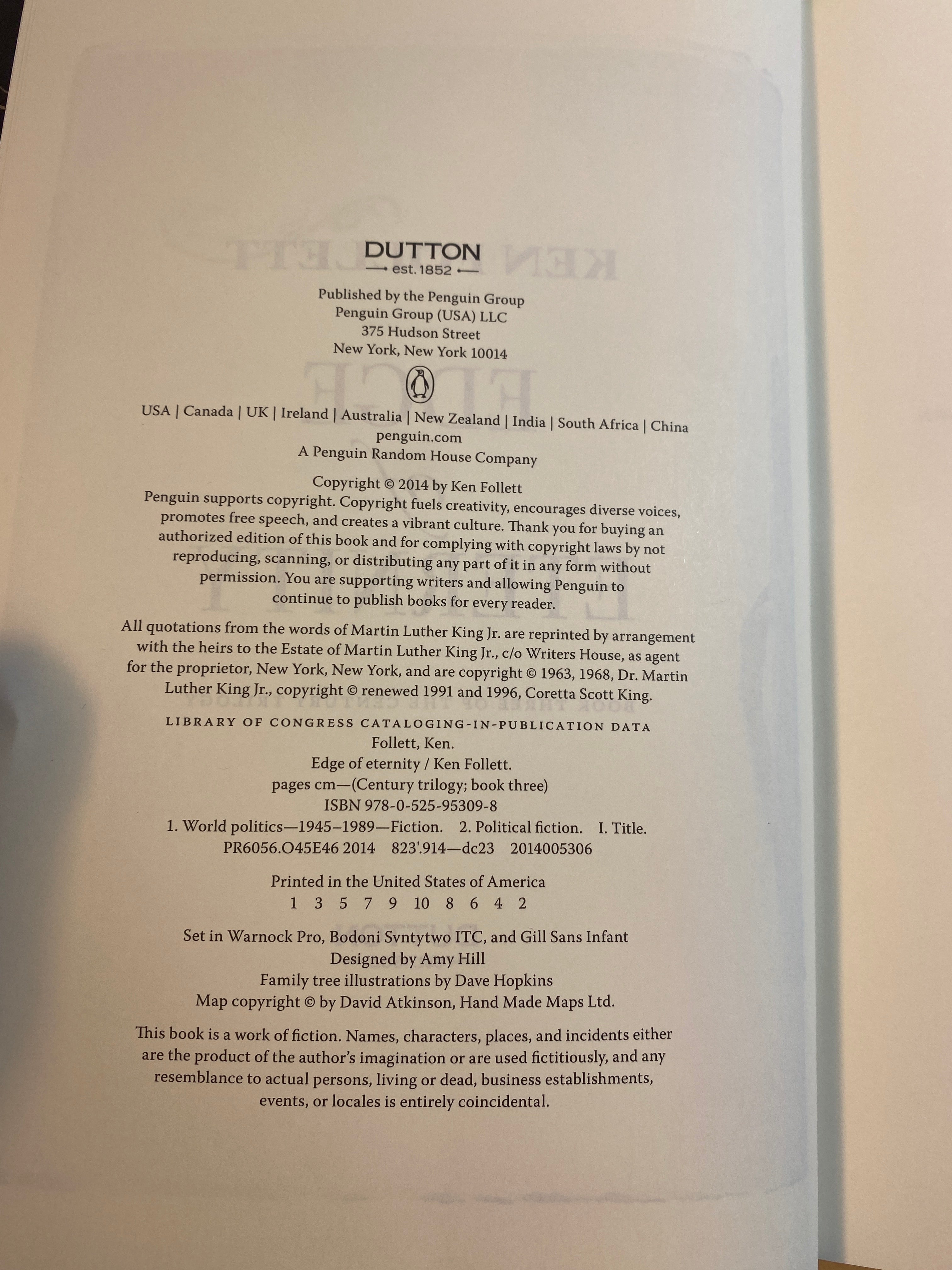 Edge of Eternity Ken Follett HCDJ 2014