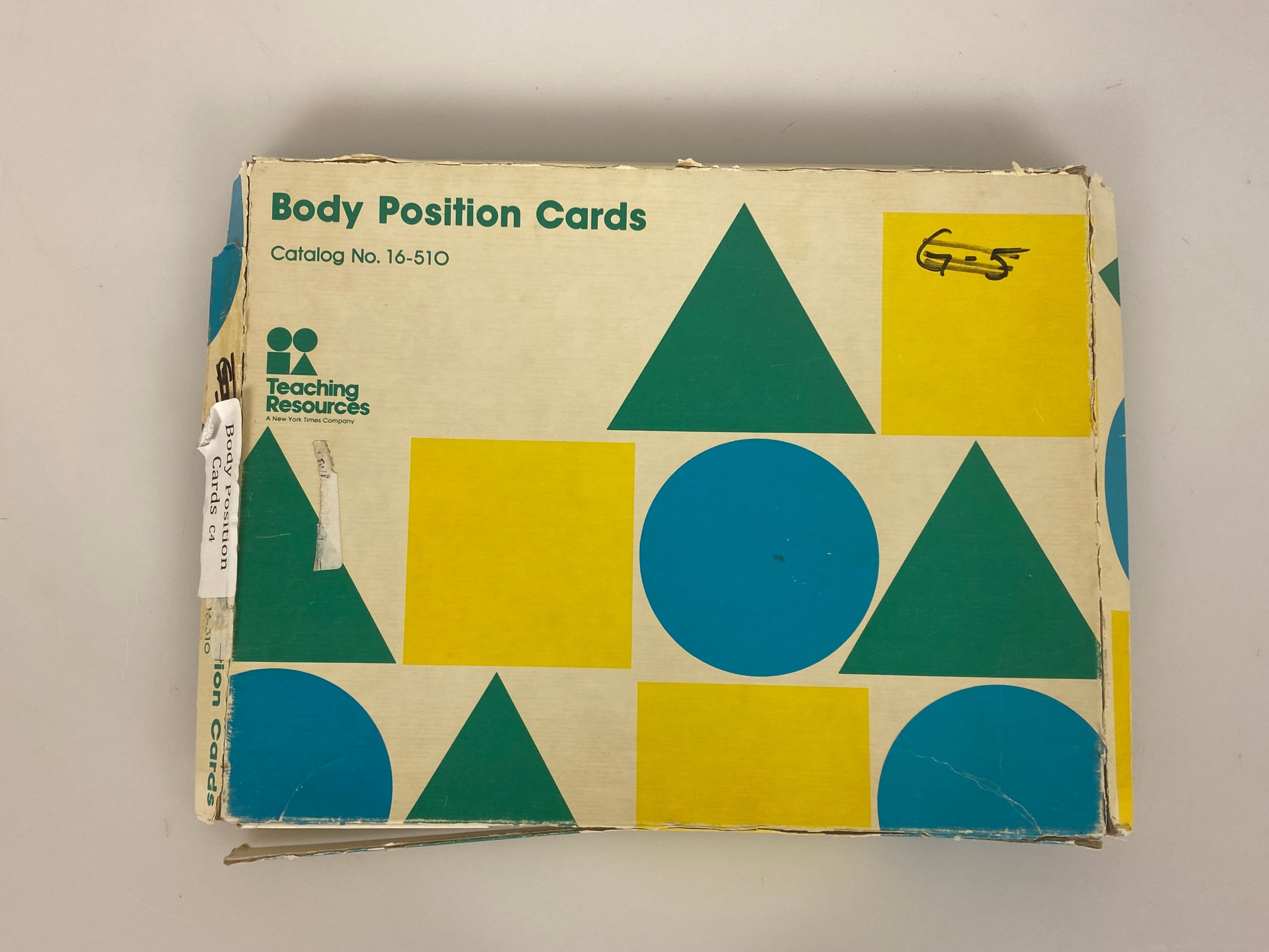 Educational Child Development Body Position Learning Cards