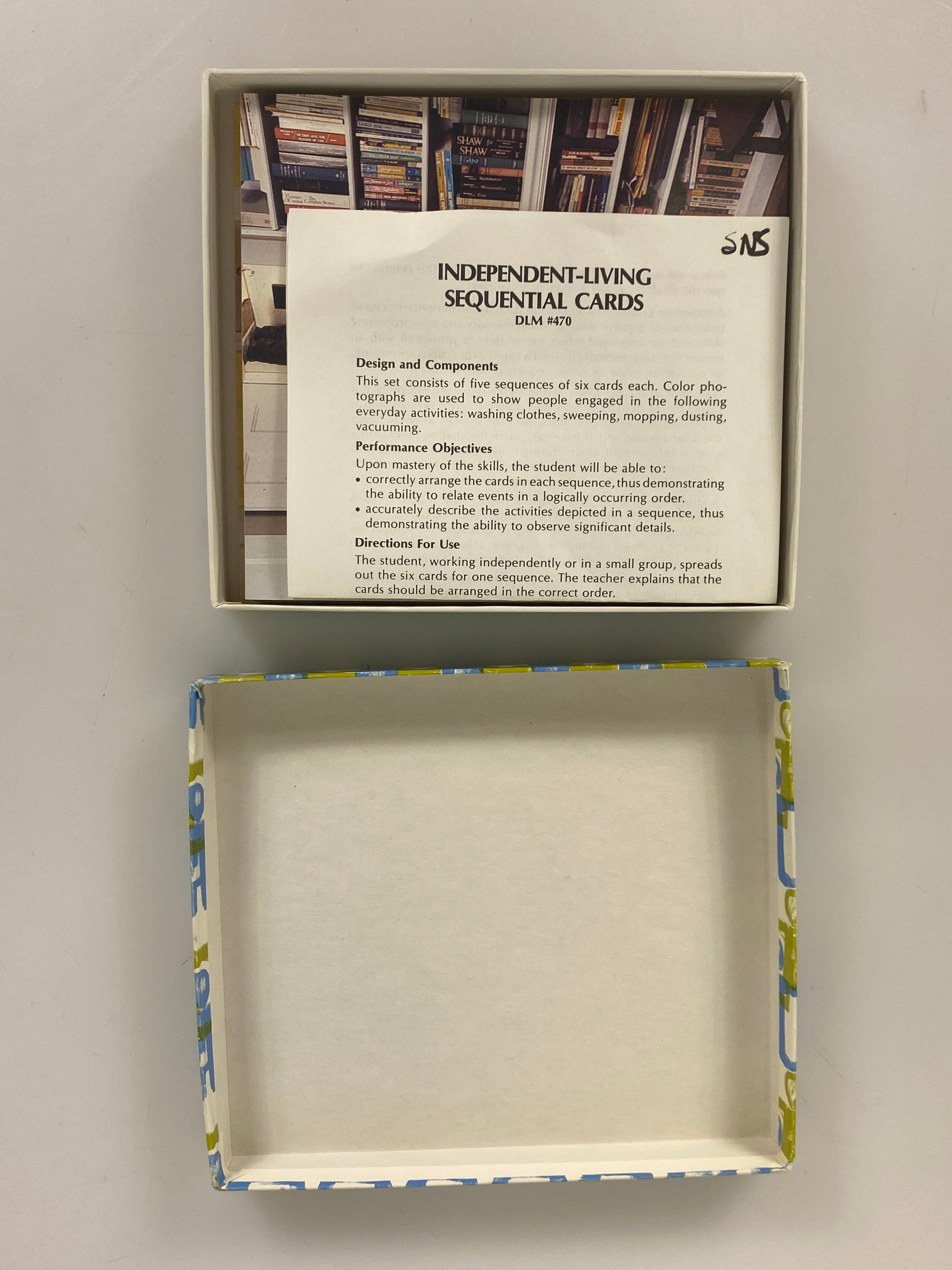 Educational Child Development Independent Living Sequential Picture Cards