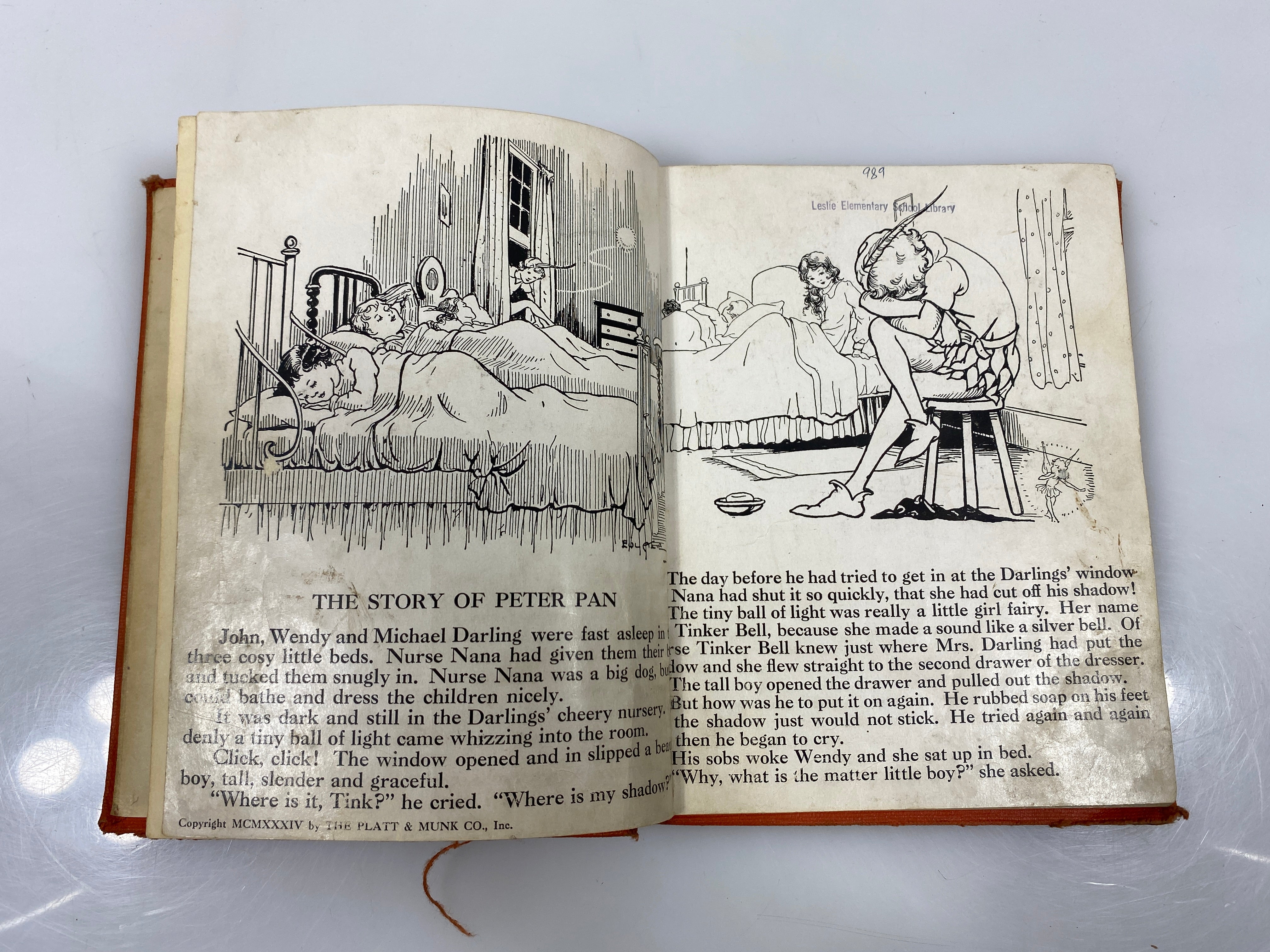Eight Fairy Tales by Piper/Goddard 1938 Ex-library HC