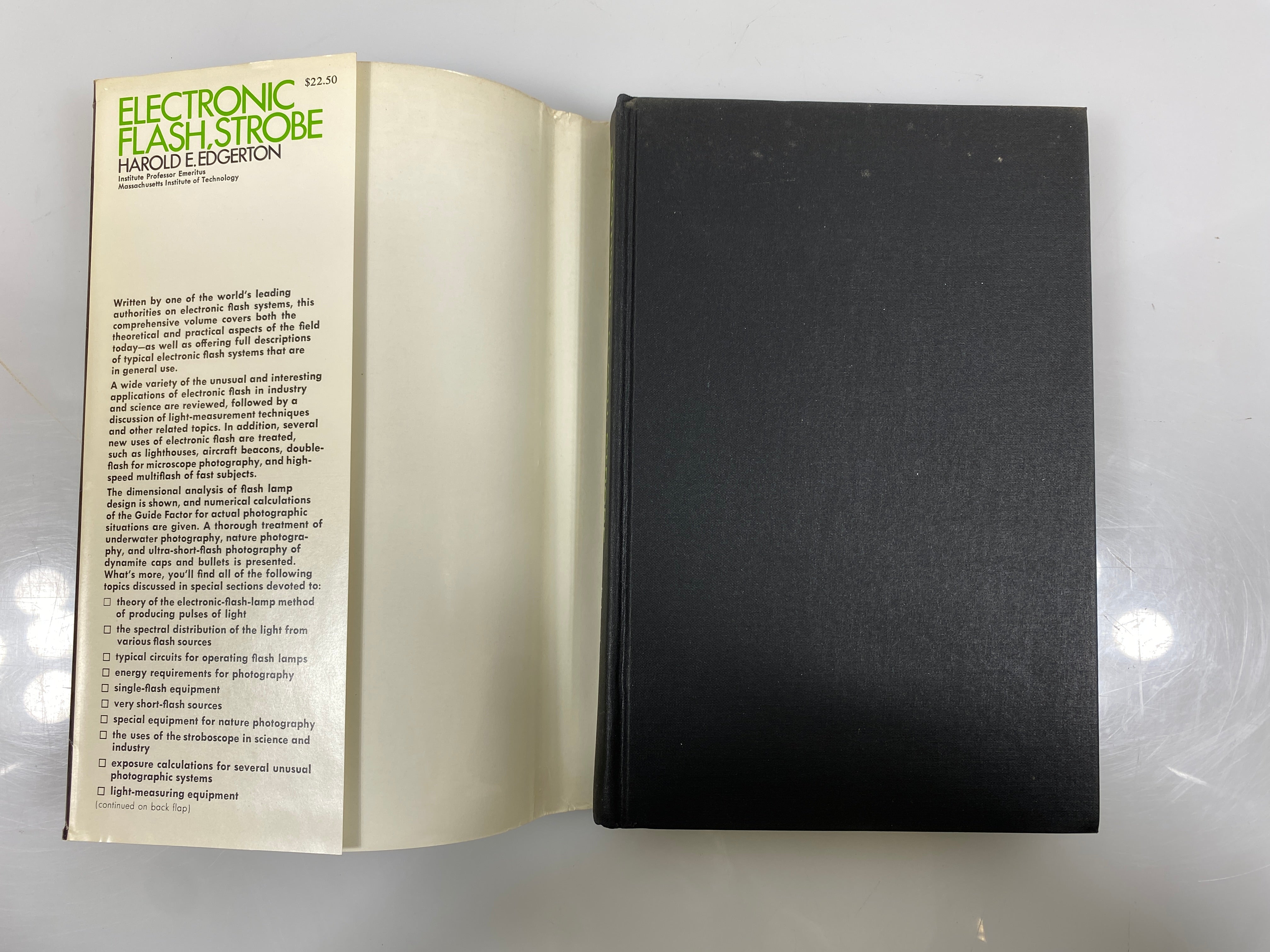 Electronic Flash Strobe by Harold Edgerton 1970 Vintage HC DJ