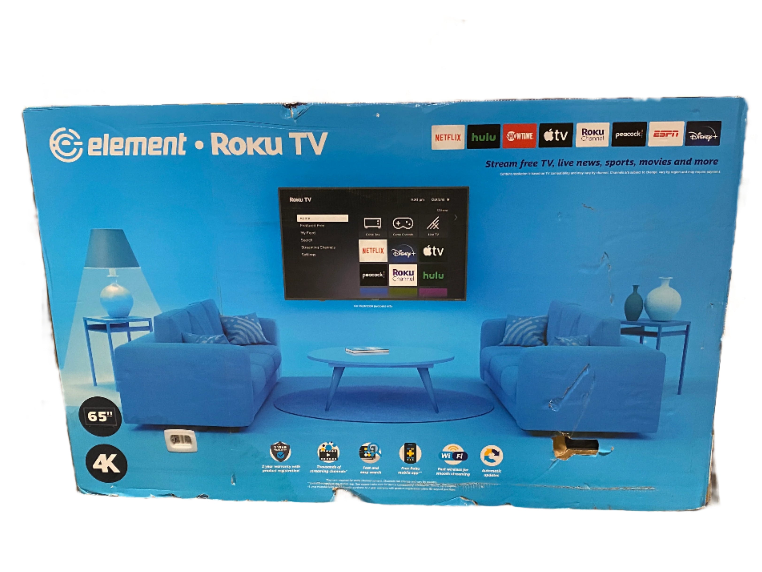 Element Electronics 65" 4K UHD Smart TV *Open Box*