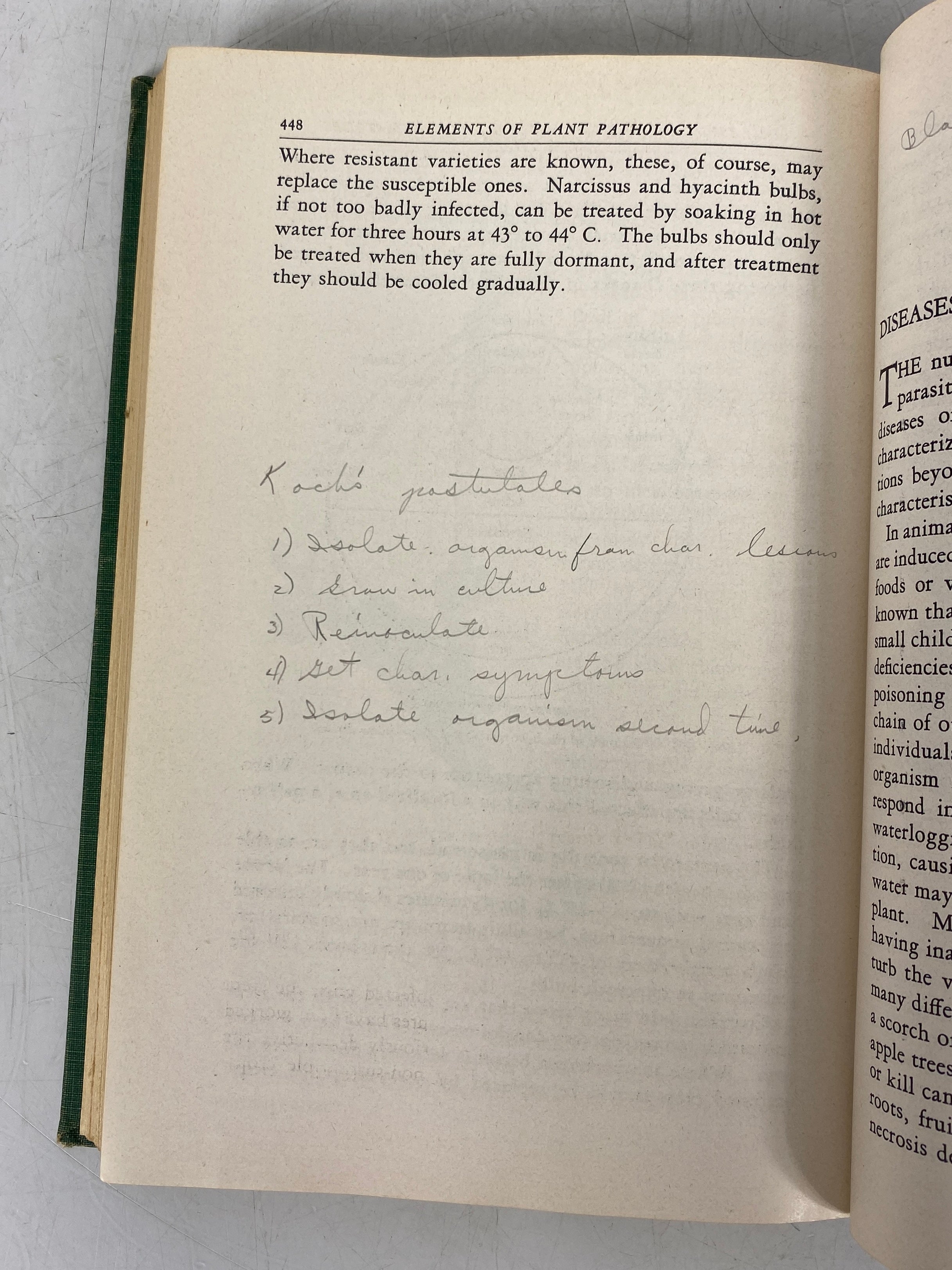 Elements of Plant Pathology by Melhus/Kent 1948 Reprint HC